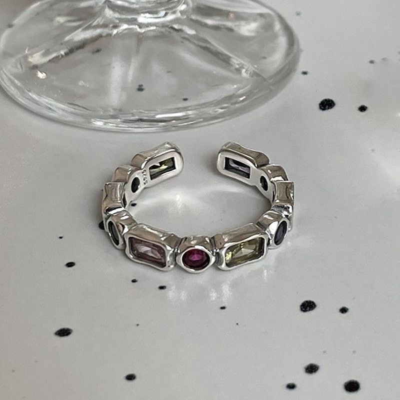 Jewelry Unique Zircons Rings Size ONE SIZE - 4 Thumbnail