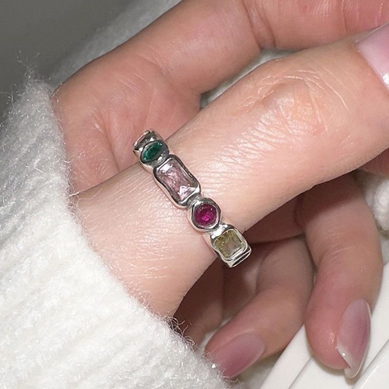 Jewelry Unique Zircons Rings Size ONE SIZE - 1 Thumbnail