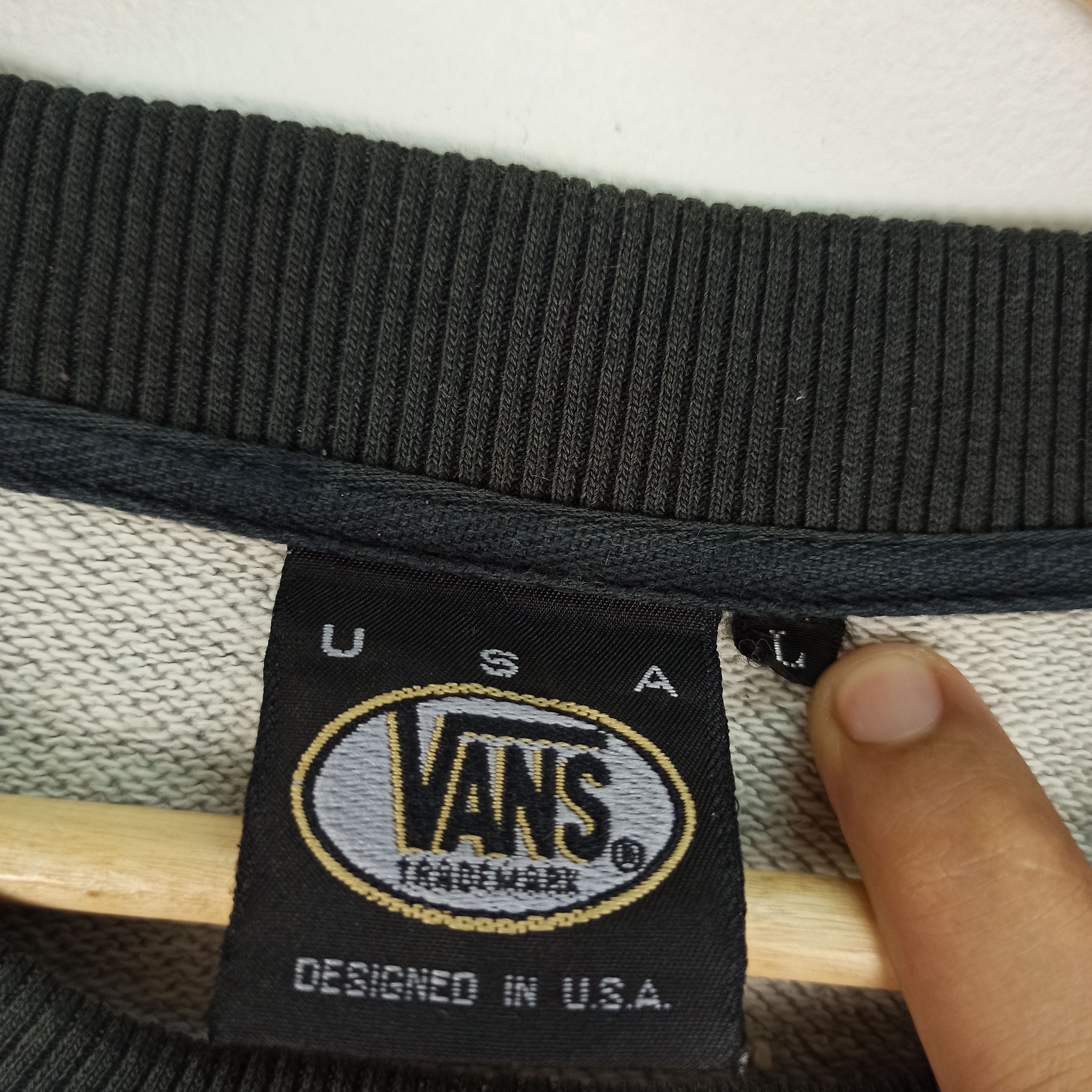 Vans 🔥STEALS🔥 Vans Usa Spell Out Logo Sweatshirt Size US L / EU 52-54 / 3 - 7 Thumbnail