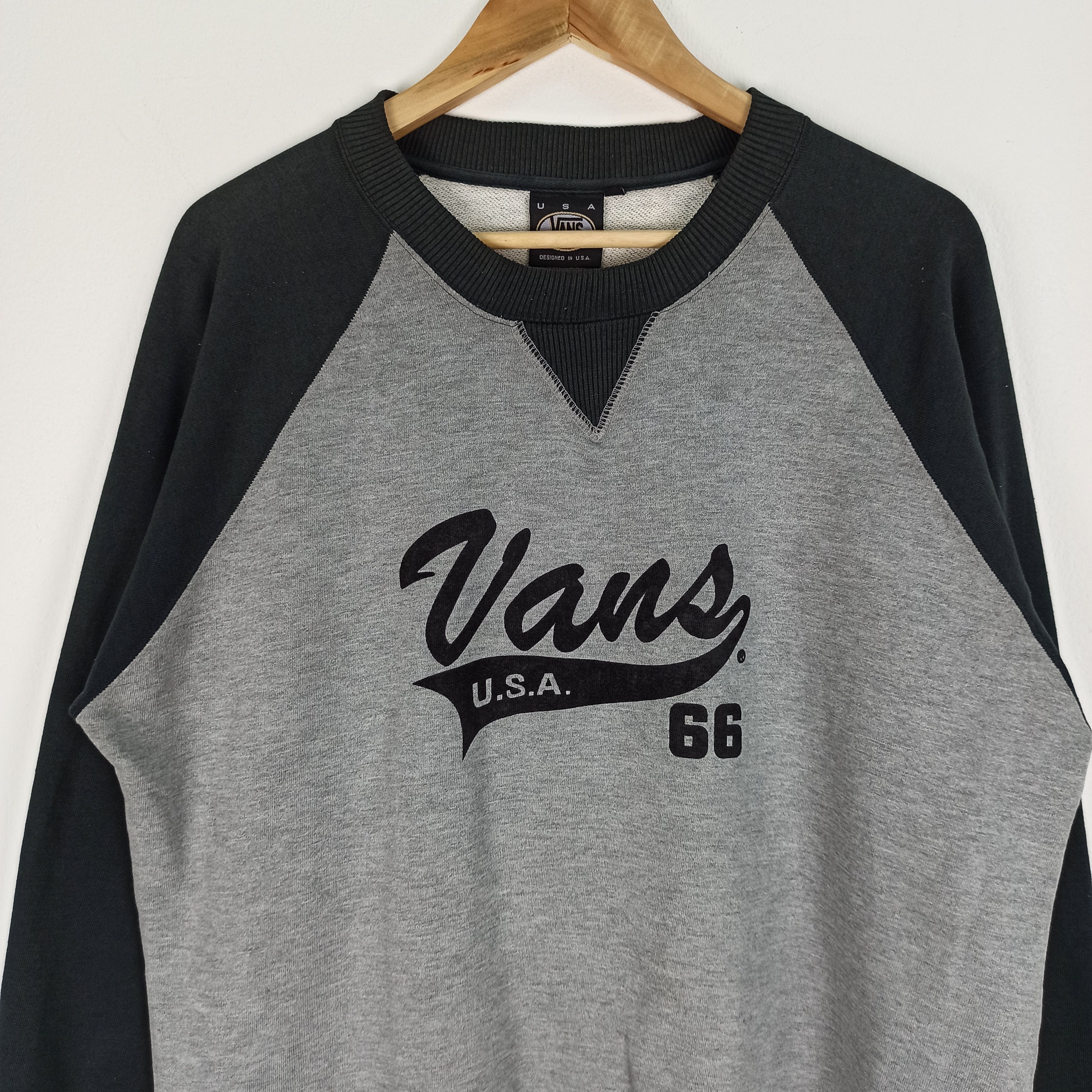 Vans 🔥STEALS🔥 Vans Usa Spell Out Logo Sweatshirt Size US L / EU 52-54 / 3 - 2 Thumbnail