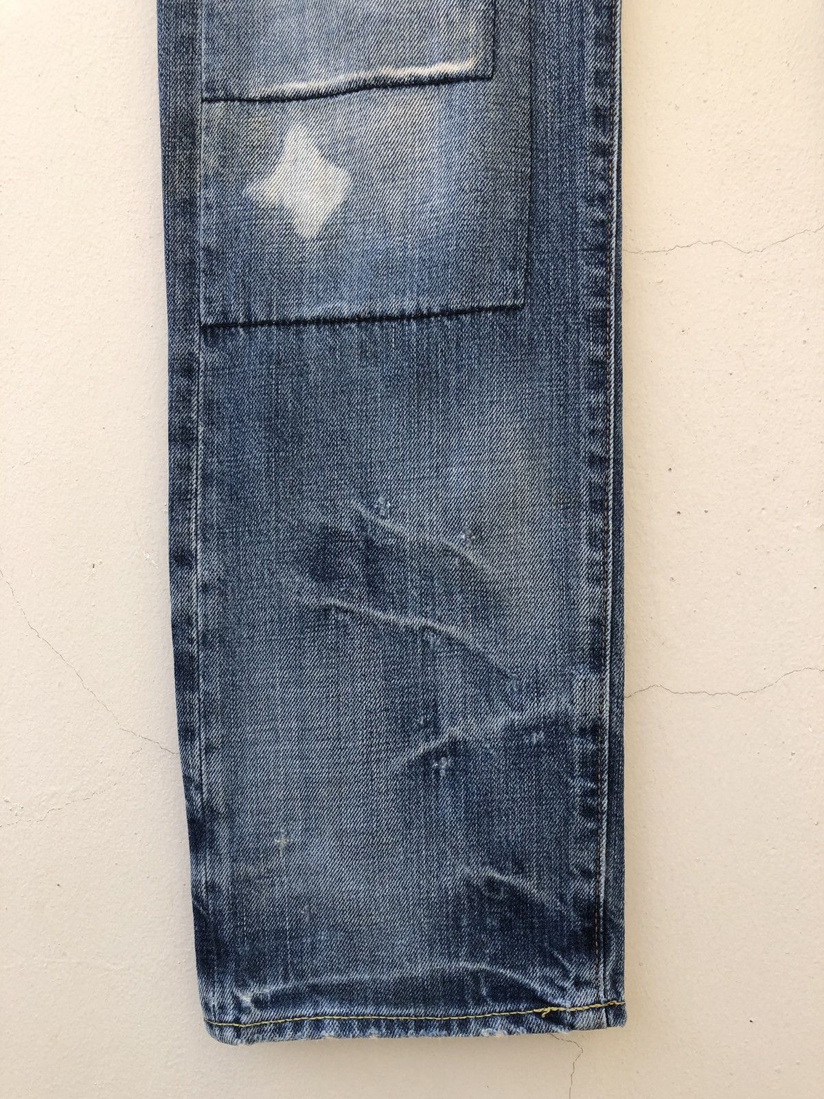 Vintage Bartack Japan Distressed Patchwork Boro Denim Jeans Size US 31 - 10 Thumbnail