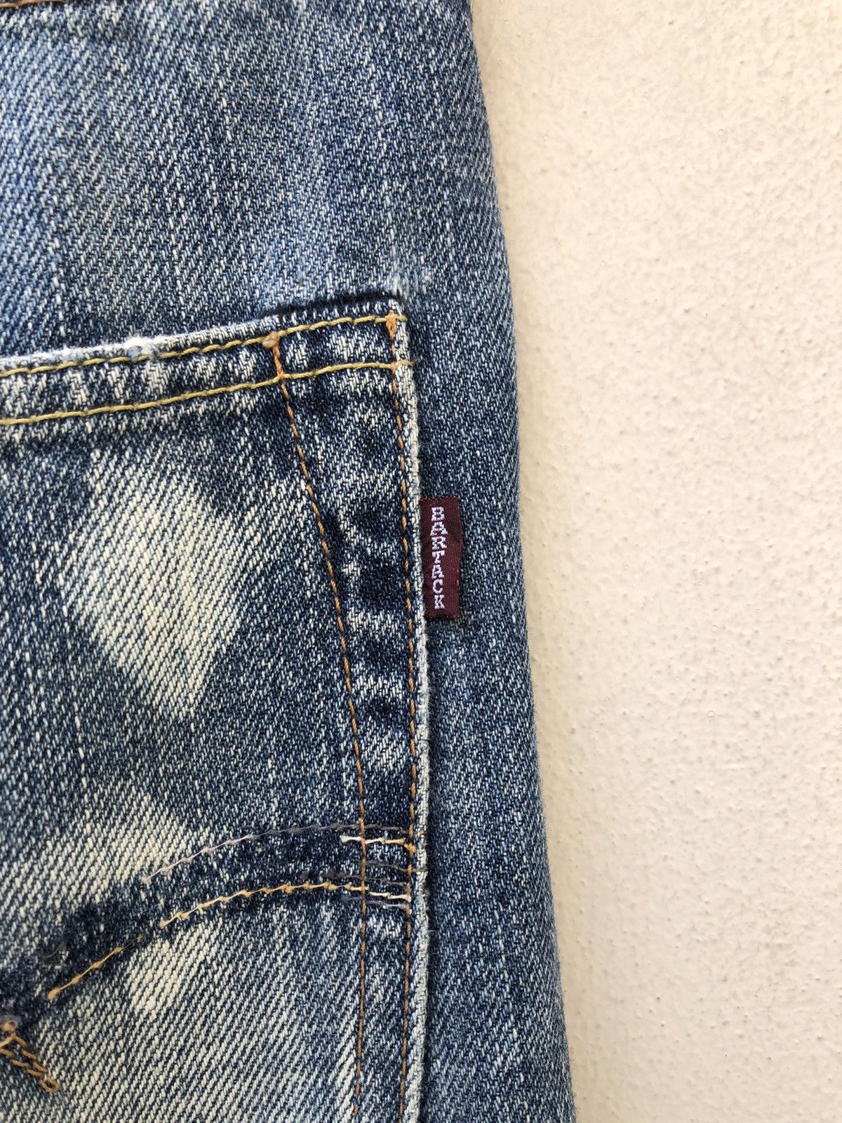 Vintage Bartack Japan Distressed Patchwork Boro Denim Jeans Size US 31 - 20 Thumbnail