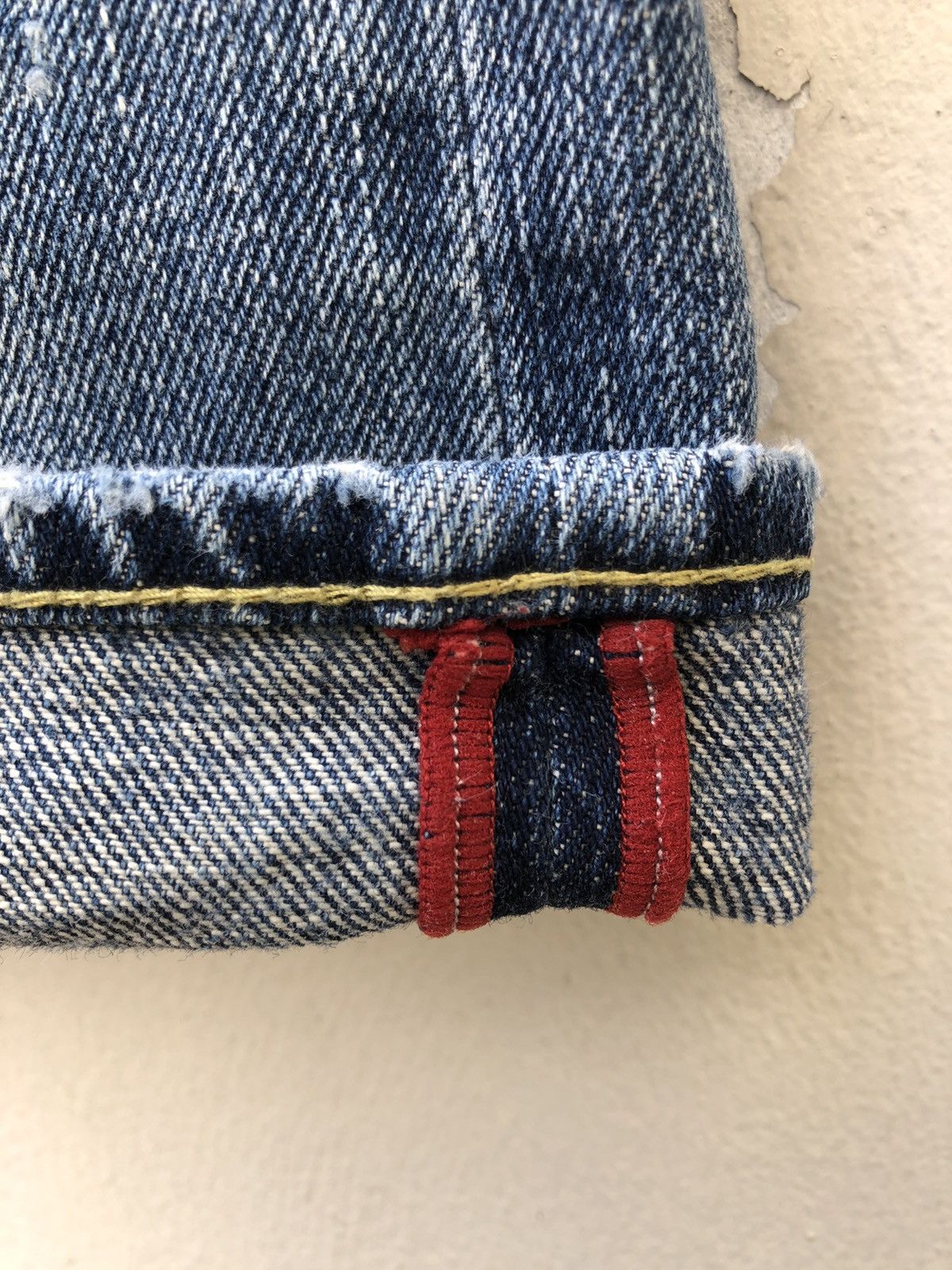 Vintage Bartack Japan Distressed Patchwork Boro Denim Jeans Size US 31 - 15 Thumbnail