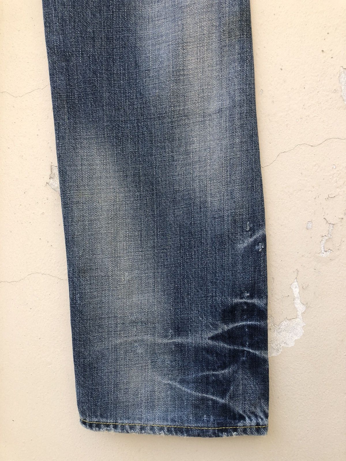 Vintage Bartack Japan Distressed Patchwork Boro Denim Jeans Size US 31 - 22 Thumbnail