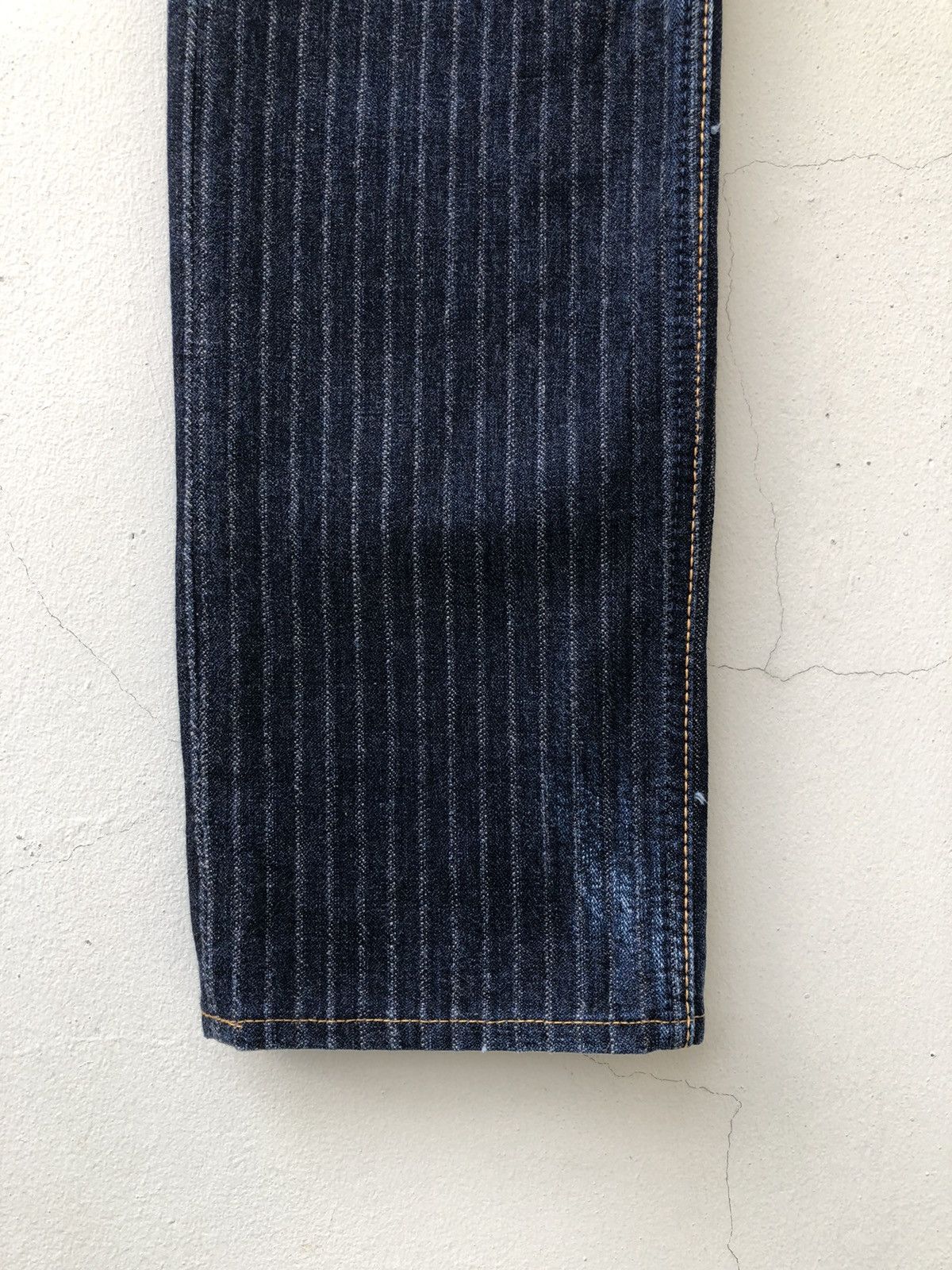 Freewheelers Graph Zero Kojima Striped Twill Denim Selvedge Jeans Size US 29 - 8 Thumbnail