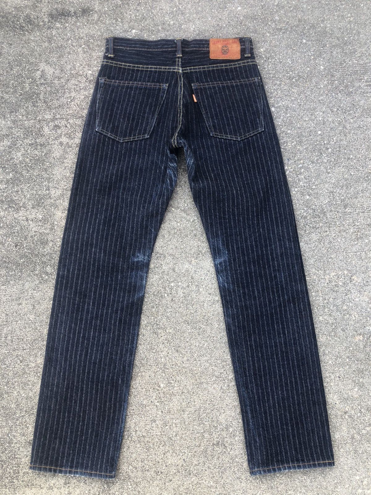 Freewheelers Graph Zero Kojima Striped Twill Denim Selvedge Jeans Size US 29 - 2 Thumbnail