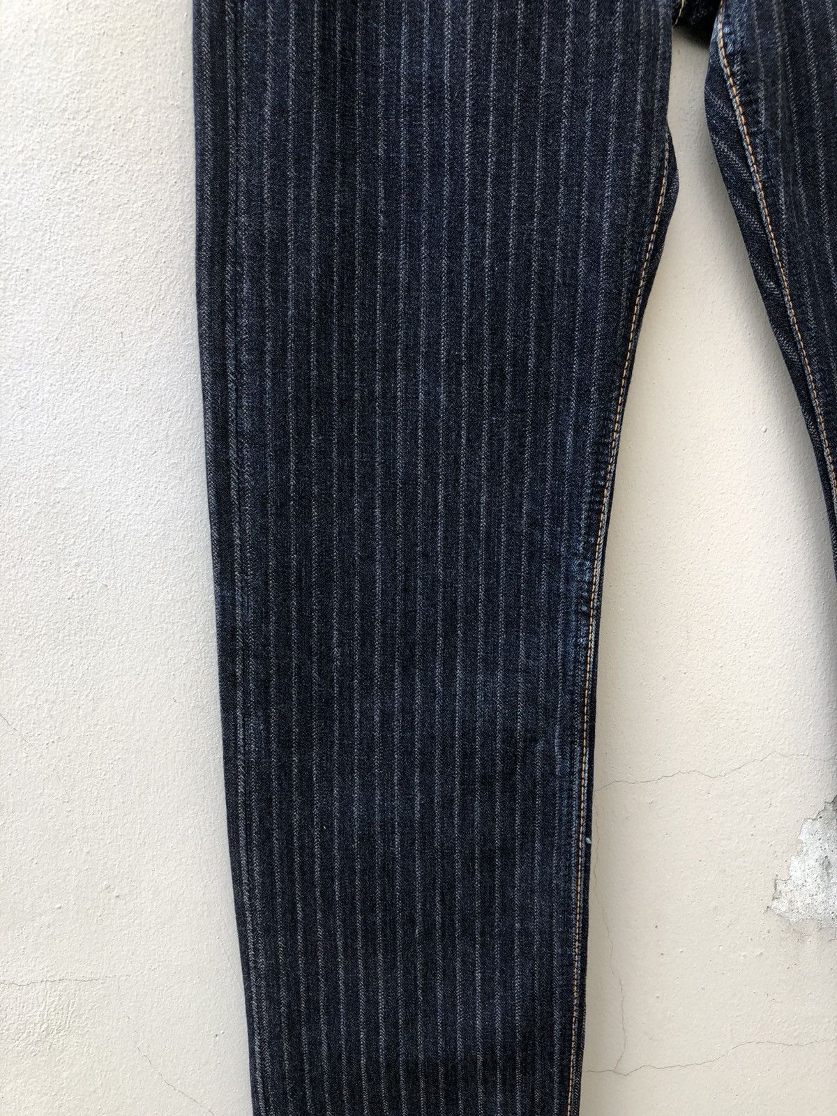 Freewheelers Graph Zero Kojima Striped Twill Denim Selvedge Jeans Size US 29 - 7 Thumbnail