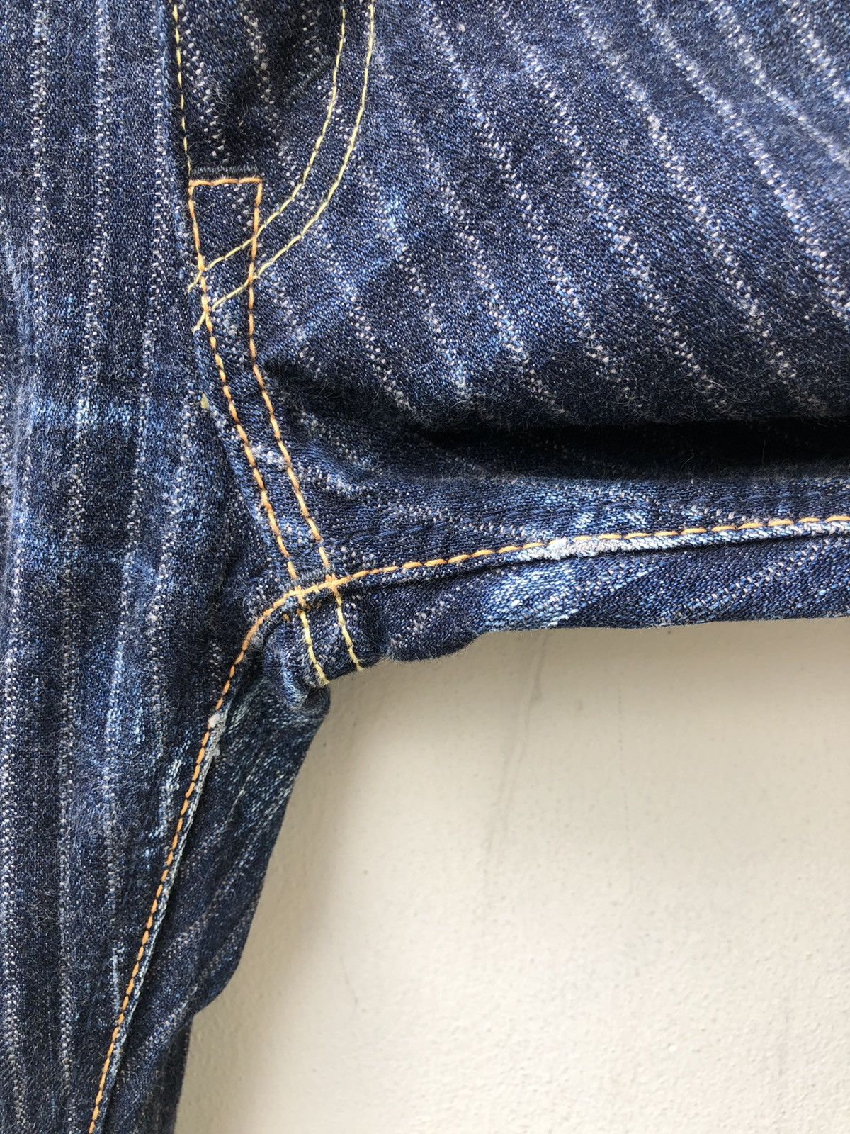 Freewheelers Graph Zero Kojima Striped Twill Denim Selvedge Jeans Size US 29 - 10 Thumbnail