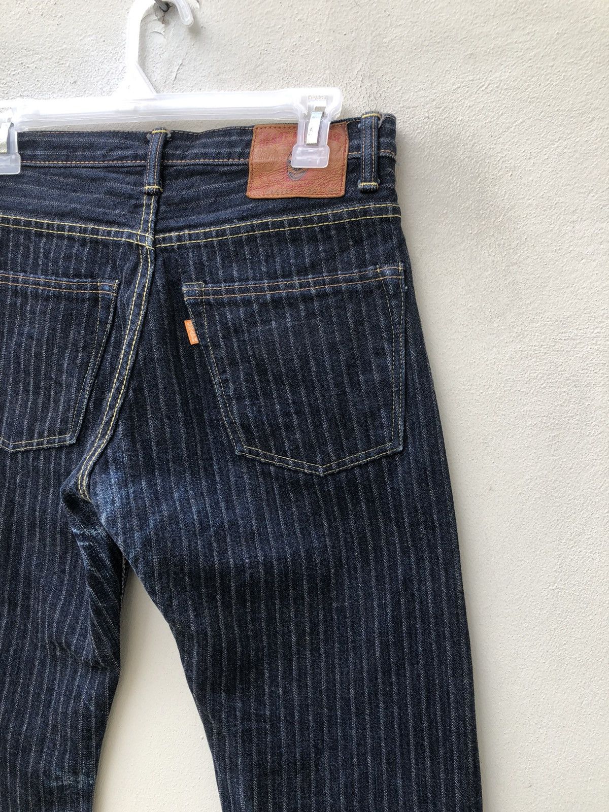Freewheelers Graph Zero Kojima Striped Twill Denim Selvedge Jeans Size US 29 - 18 Thumbnail