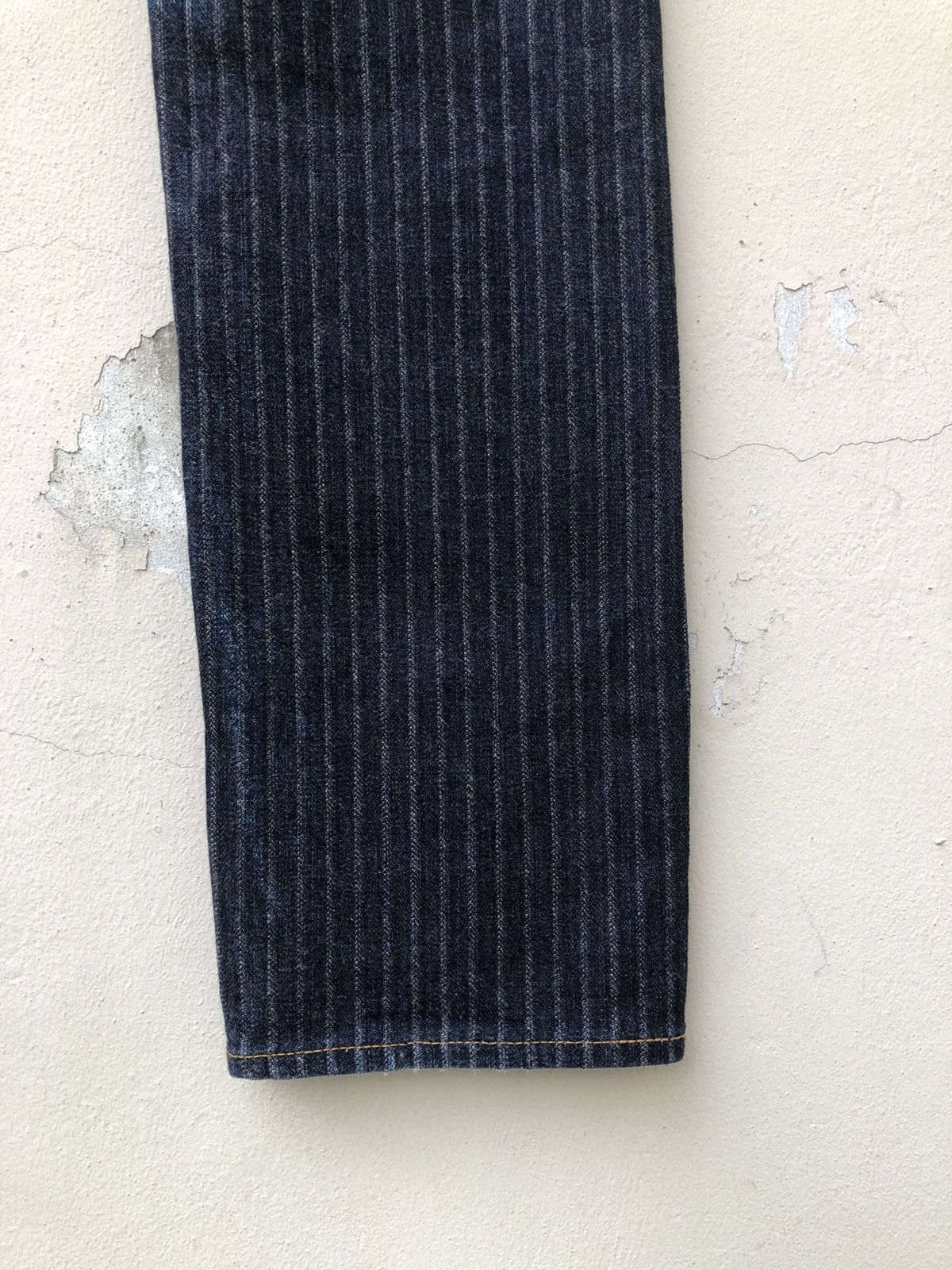 Freewheelers Graph Zero Kojima Striped Twill Denim Selvedge Jeans Size US 29 - 20 Thumbnail