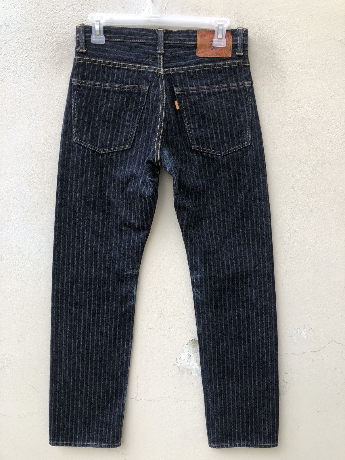 Freewheelers Graph Zero Kojima Striped Twill Denim Selvedge Jeans Size US 29 - 14 Thumbnail