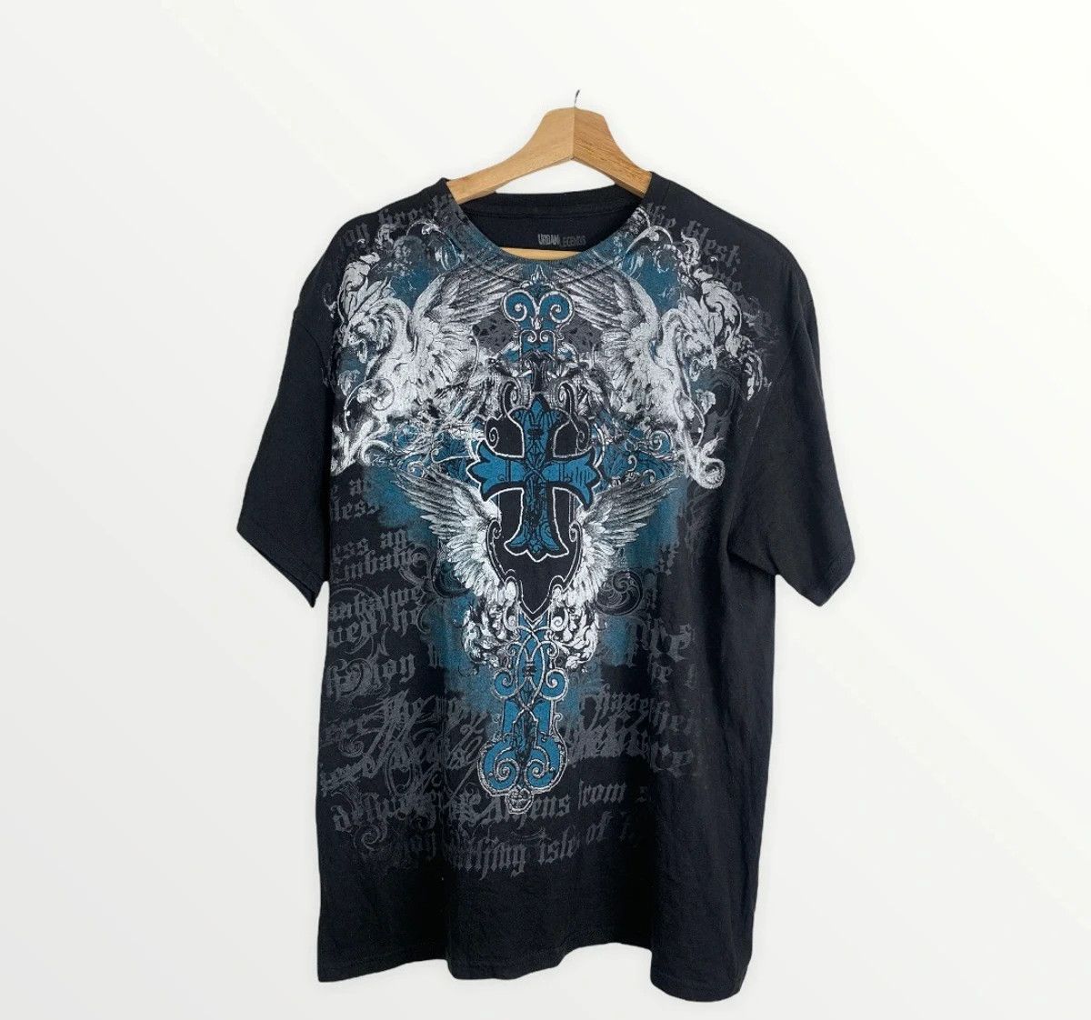 Japanese Brand Crazy Urban Legend Art Tee Over Print Size US M / EU 48-50 / 2 - 1 Thumbnail
