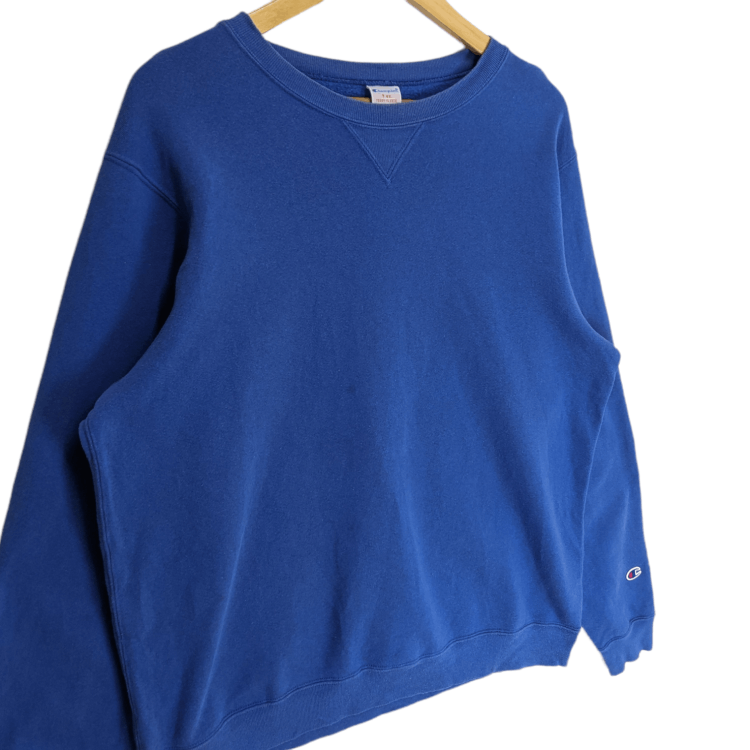 Champion Vintage CHAMPION Terry Fleece Plain Jumper Sweatshirt Size US L / EU 52-54 / 3 - 3 Thumbnail