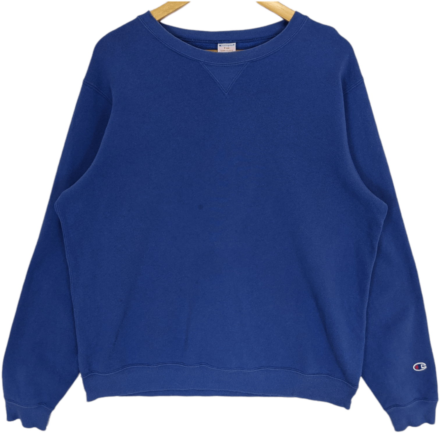 Champion Vintage CHAMPION Terry Fleece Plain Jumper Sweatshirt Size US L / EU 52-54 / 3 - 2 Thumbnail