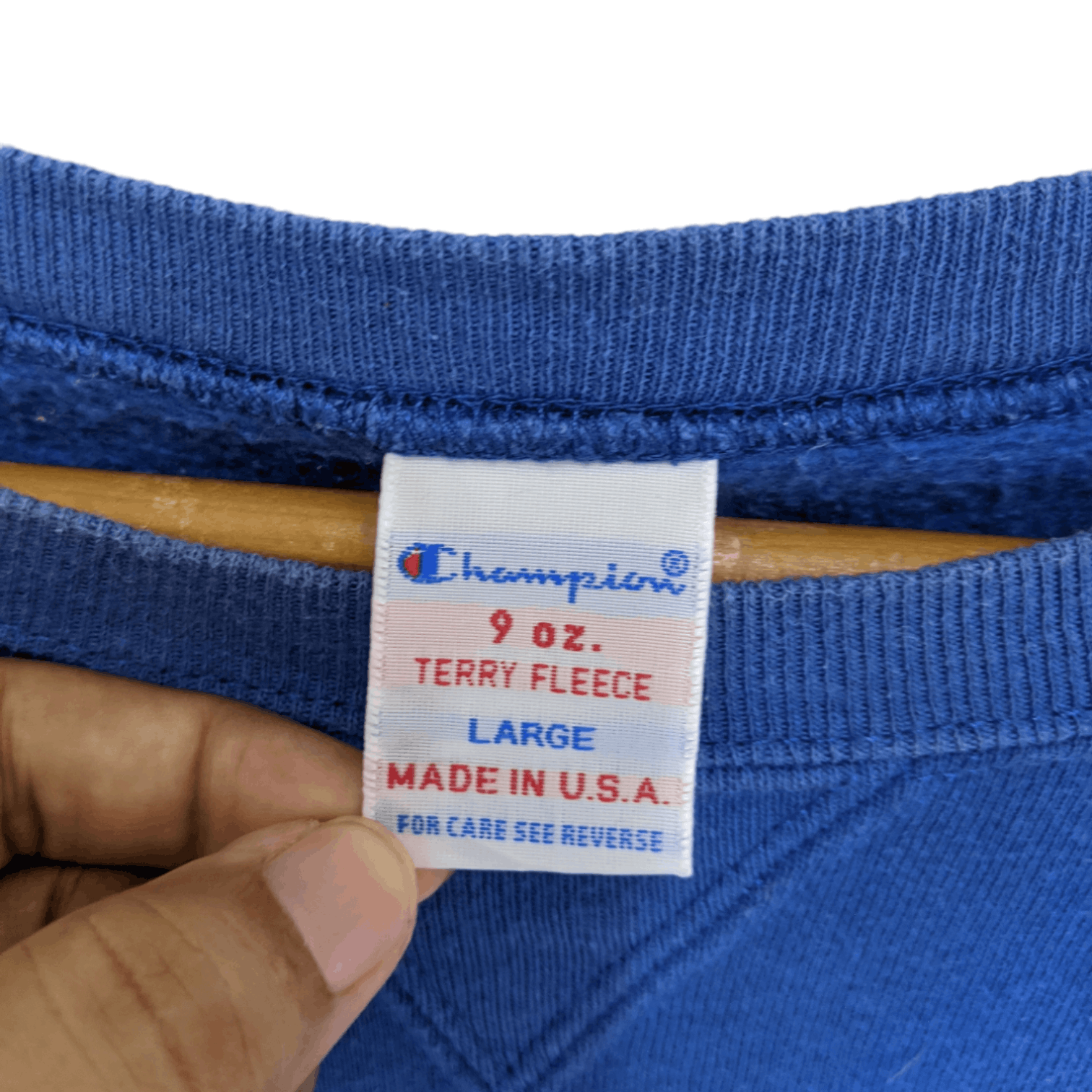 Champion Vintage CHAMPION Terry Fleece Plain Jumper Sweatshirt Size US L / EU 52-54 / 3 - 8 Thumbnail