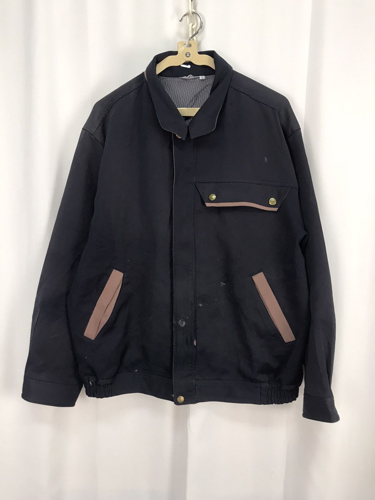 Japanese Brand × Kansai Yamamoto Kansai Yamamoto uniform distressed zipper jacket Size US L / EU 52-54 / 3 - 8 Thumbnail