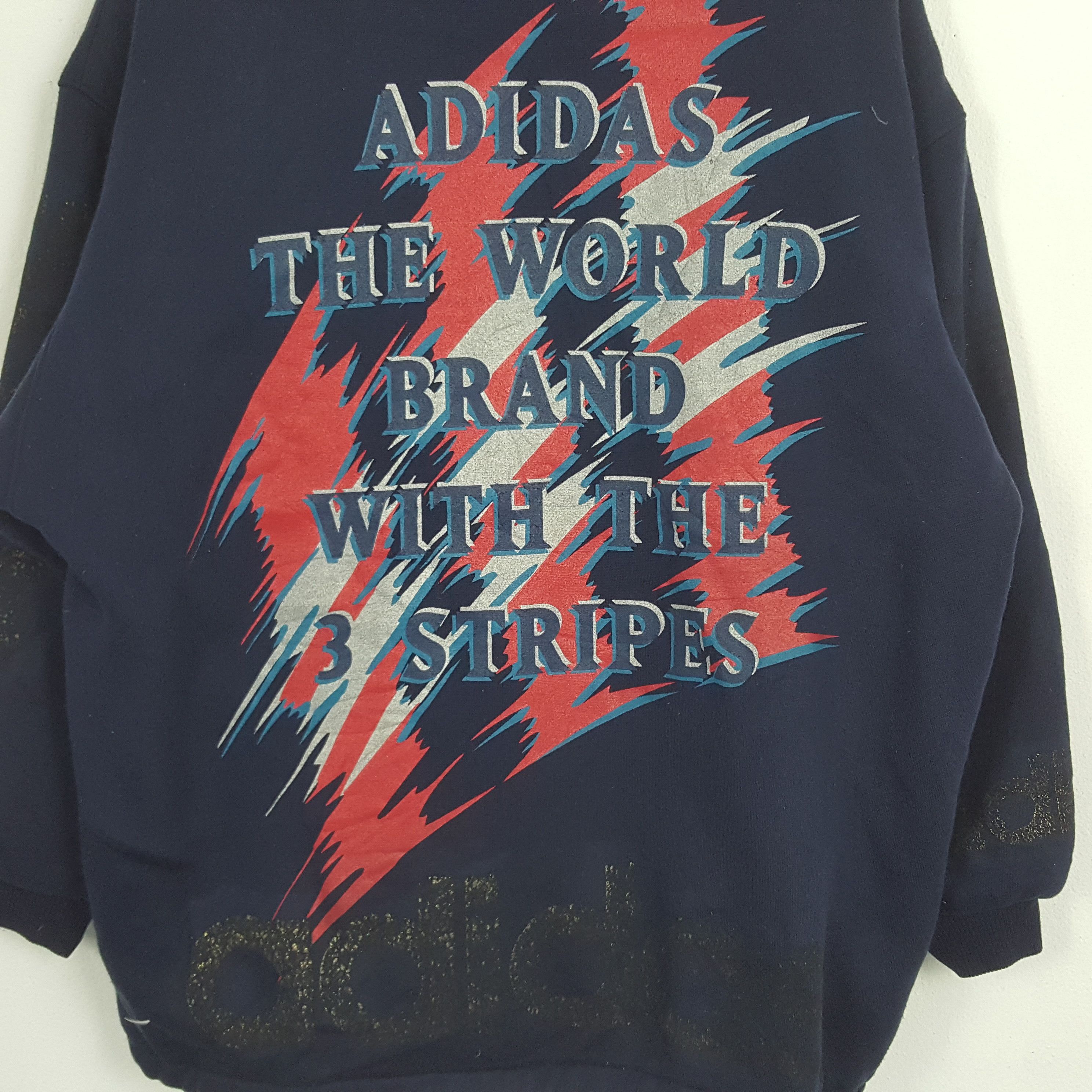 Adidas × Vintage Vintage Adidas Zipper Jacket With Hoodies Size US XL / EU 56 / 4 - 4 Thumbnail