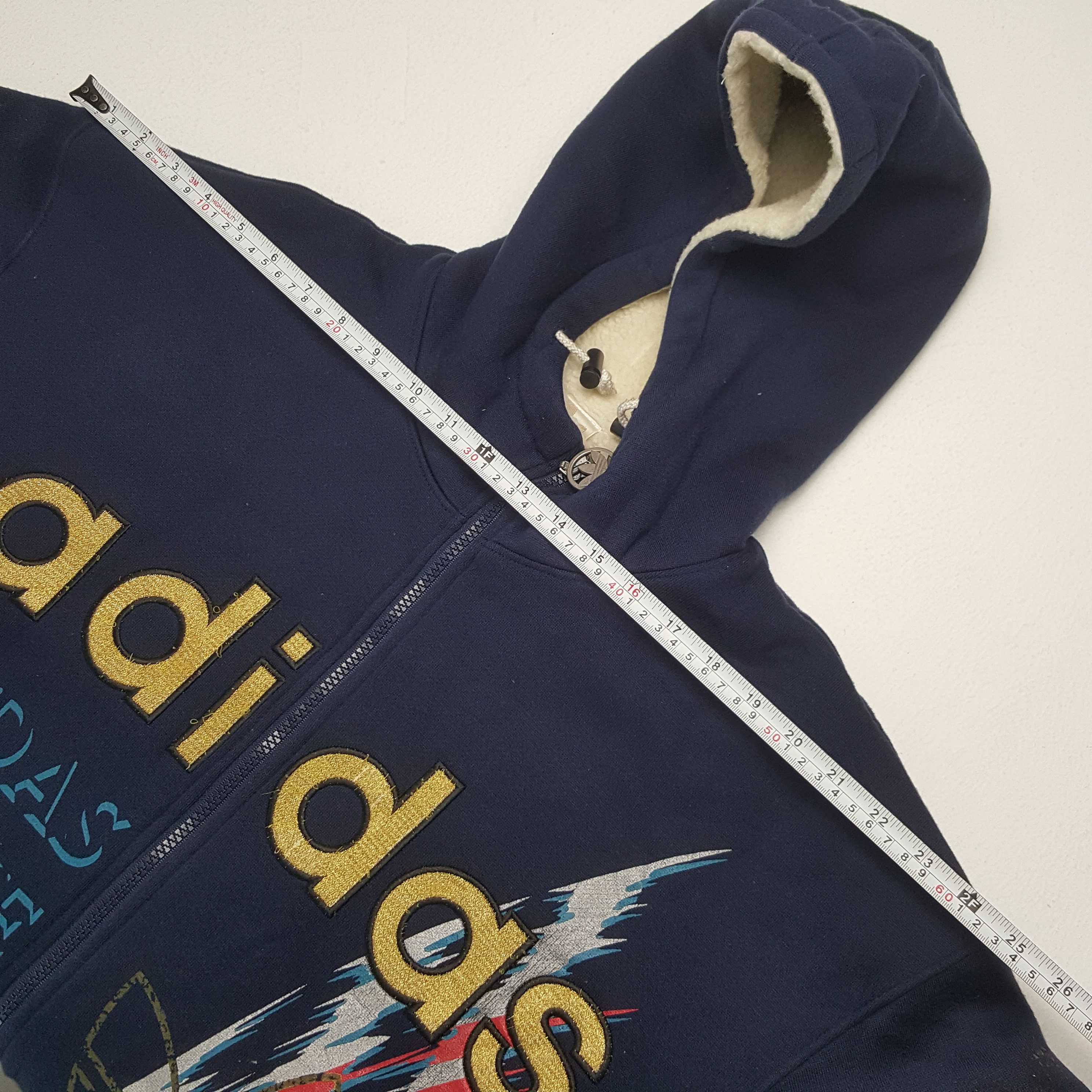Adidas × Vintage Vintage Adidas Zipper Jacket With Hoodies Size US XL / EU 56 / 4 - 6 Thumbnail