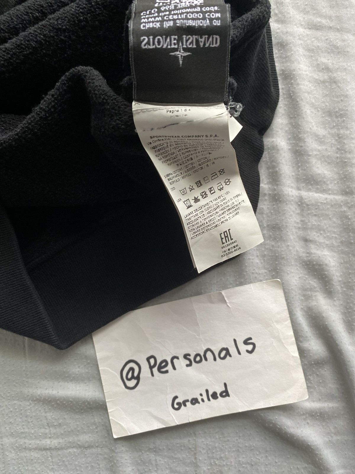 Stone Island Stone Island Crewneck Black Medium Size US M / EU 48-50 / 2 - 14 Thumbnail