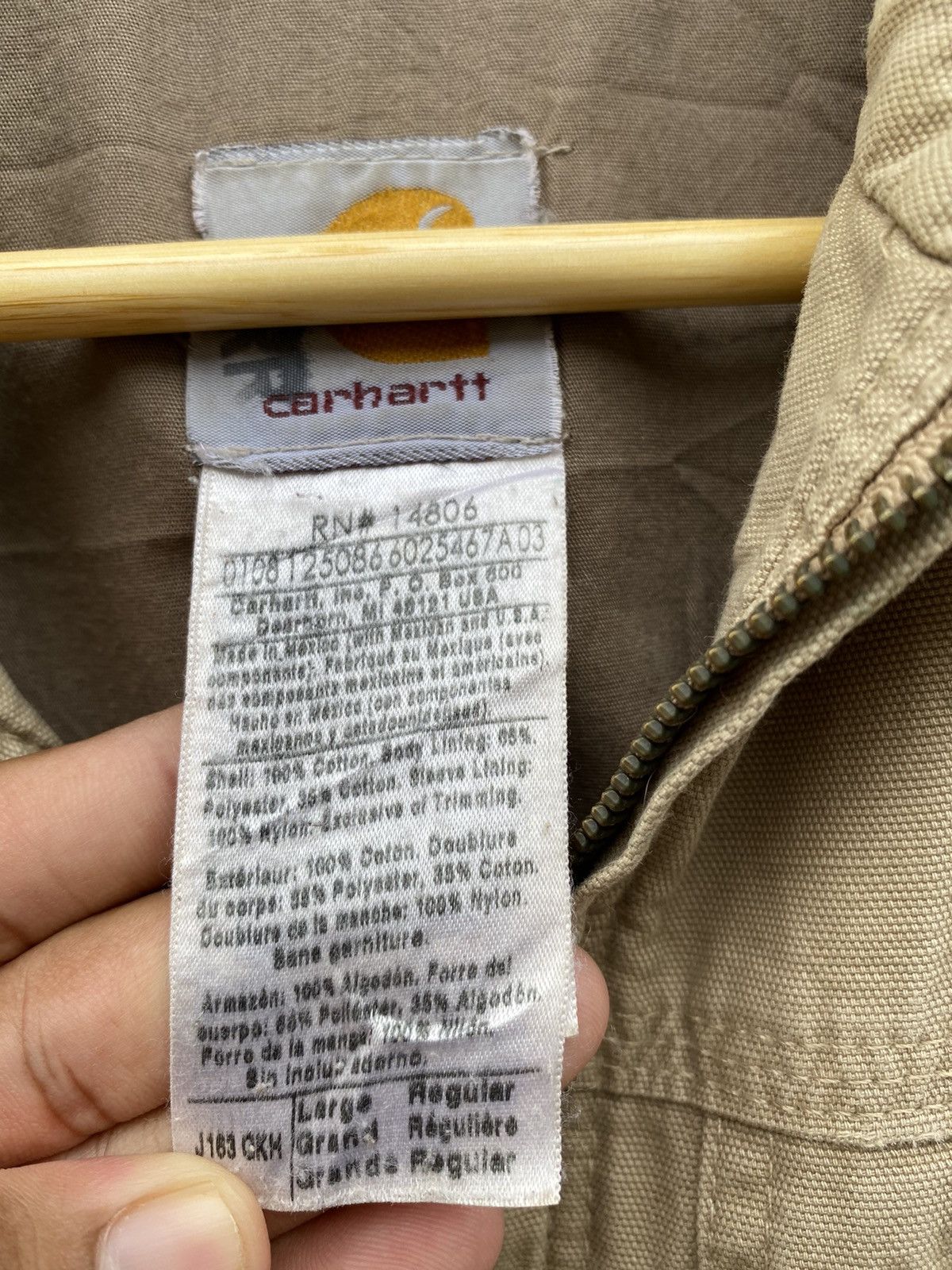 Carhartt × Vintage Vintage Carhartt detroit worker canvas jacket Size US L / EU 52-54 / 3 - 8 Thumbnail