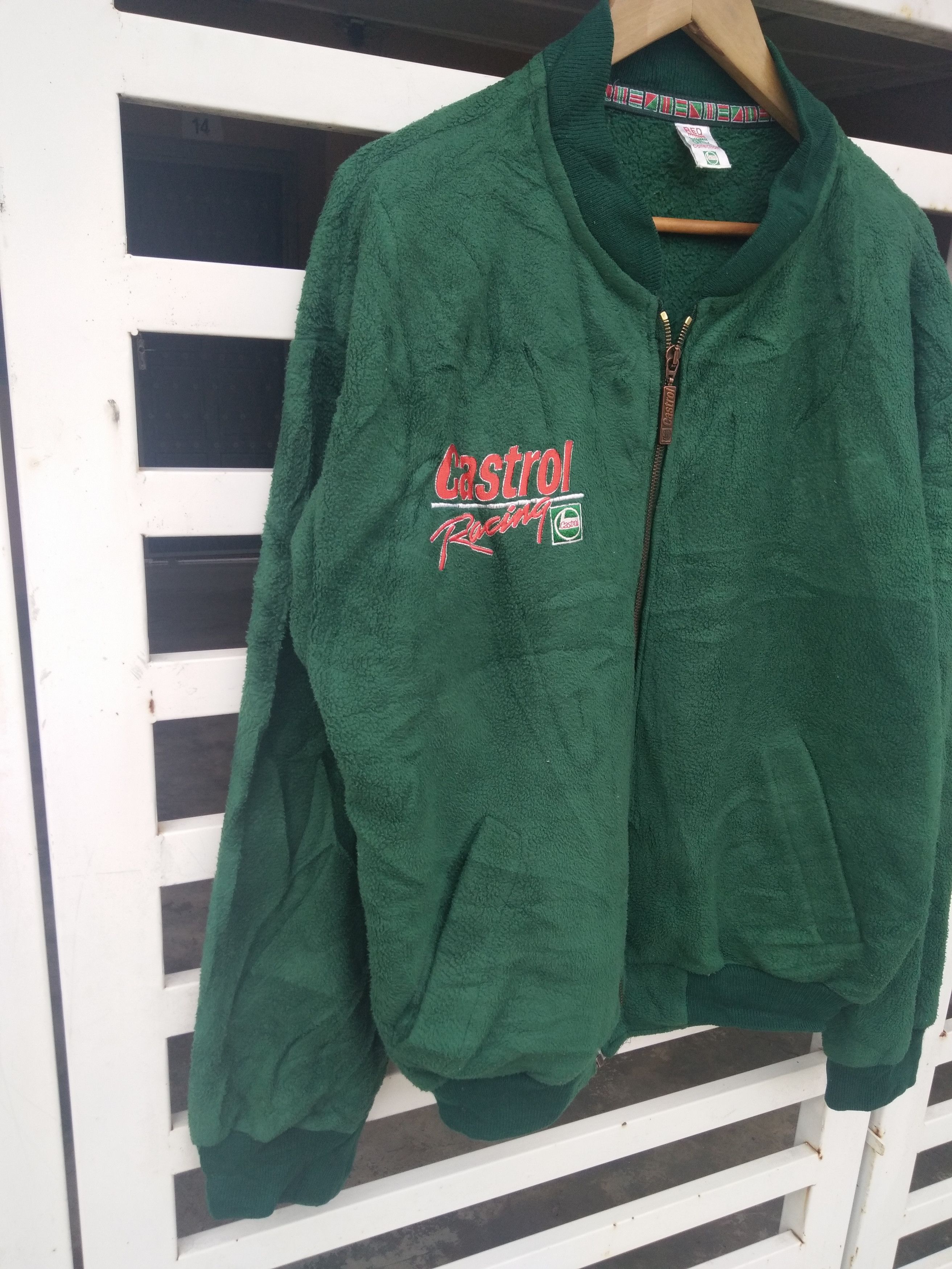 Yamaha Castrol Yamaha Big Logo Fleece Bomber Made in England Size US L / EU 52-54 / 3 - 4 Thumbnail