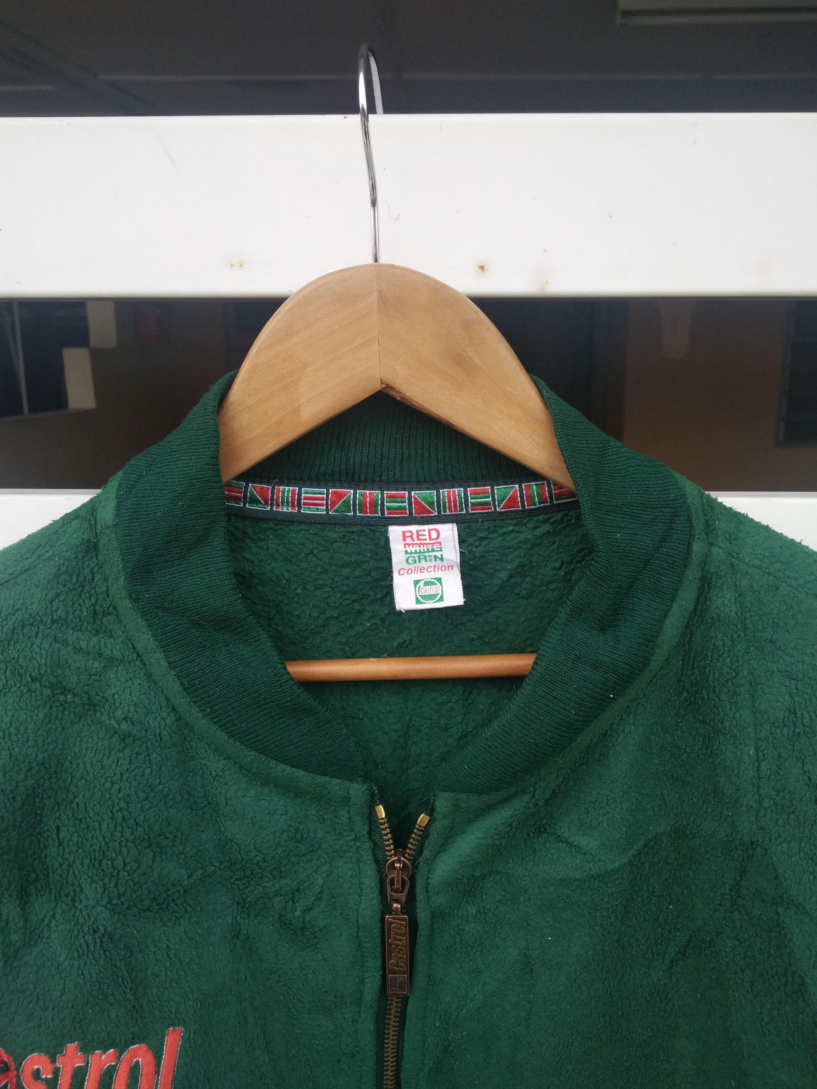Yamaha Castrol Yamaha Big Logo Fleece Bomber Made in England Size US L / EU 52-54 / 3 - 8 Thumbnail