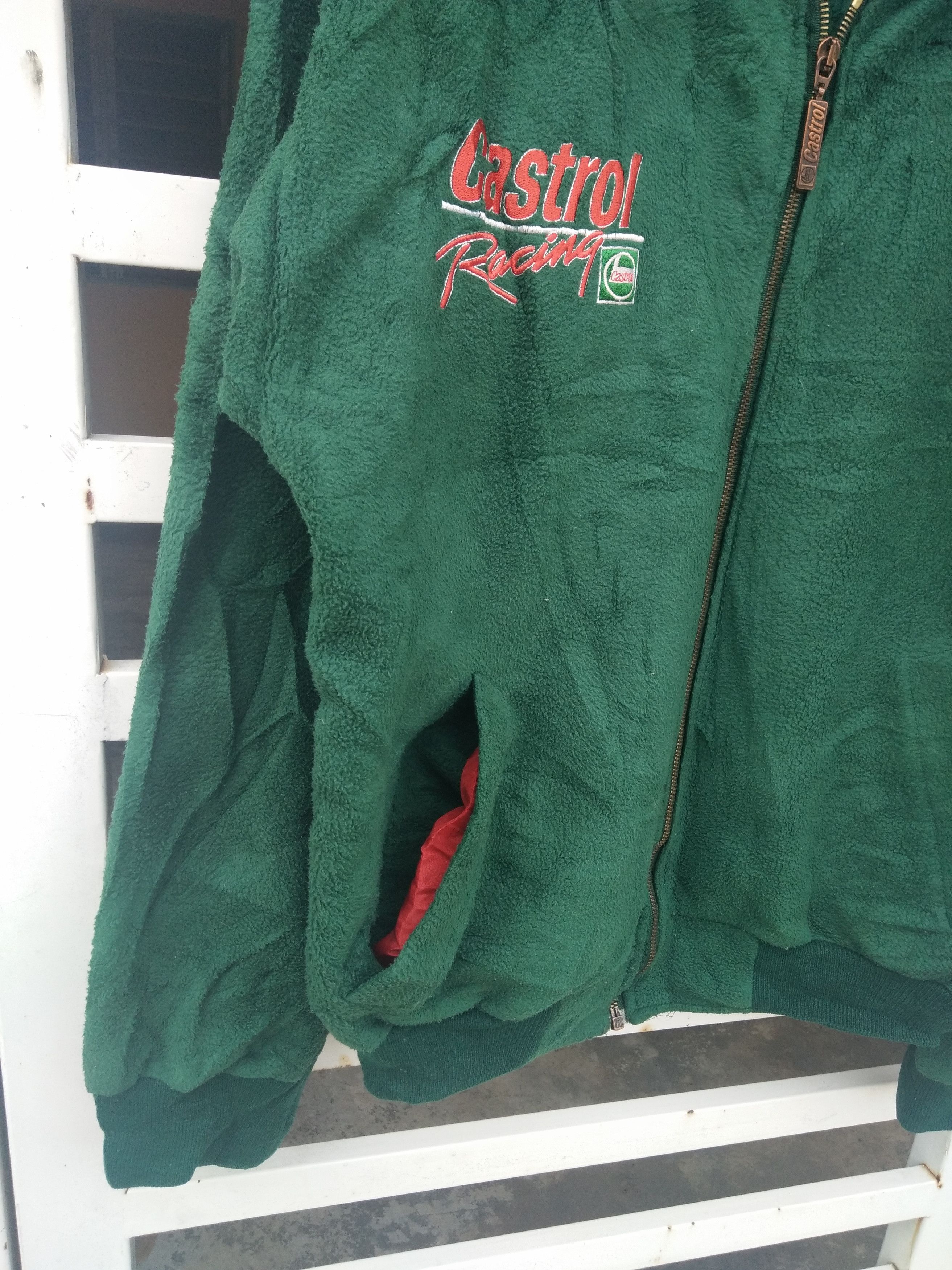 Yamaha Castrol Yamaha Big Logo Fleece Bomber Made in England Size US L / EU 52-54 / 3 - 5 Thumbnail