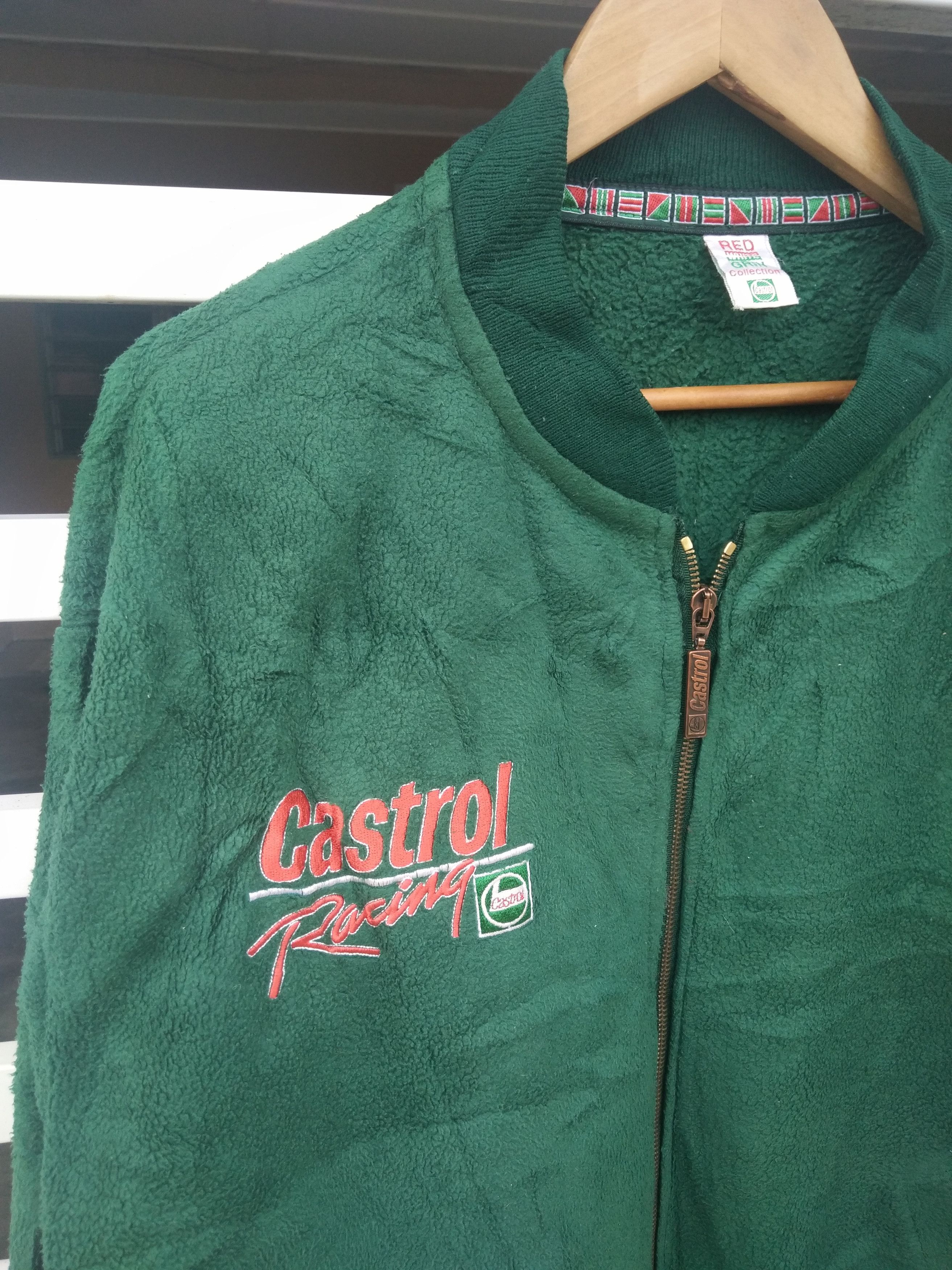 Yamaha Castrol Yamaha Big Logo Fleece Bomber Made in England Size US L / EU 52-54 / 3 - 10 Thumbnail