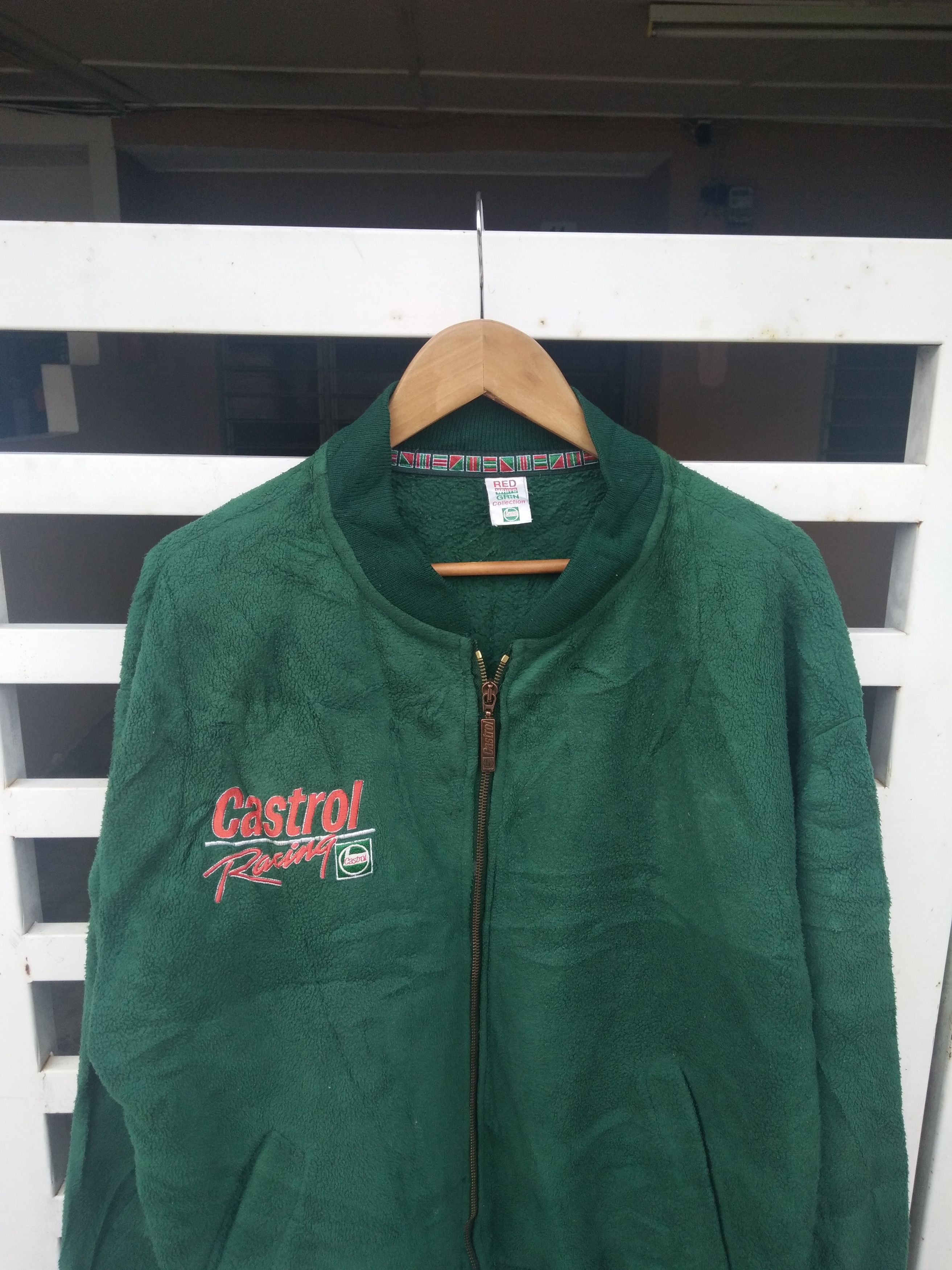 Yamaha Castrol Yamaha Big Logo Fleece Bomber Made in England Size US L / EU 52-54 / 3 - 9 Thumbnail