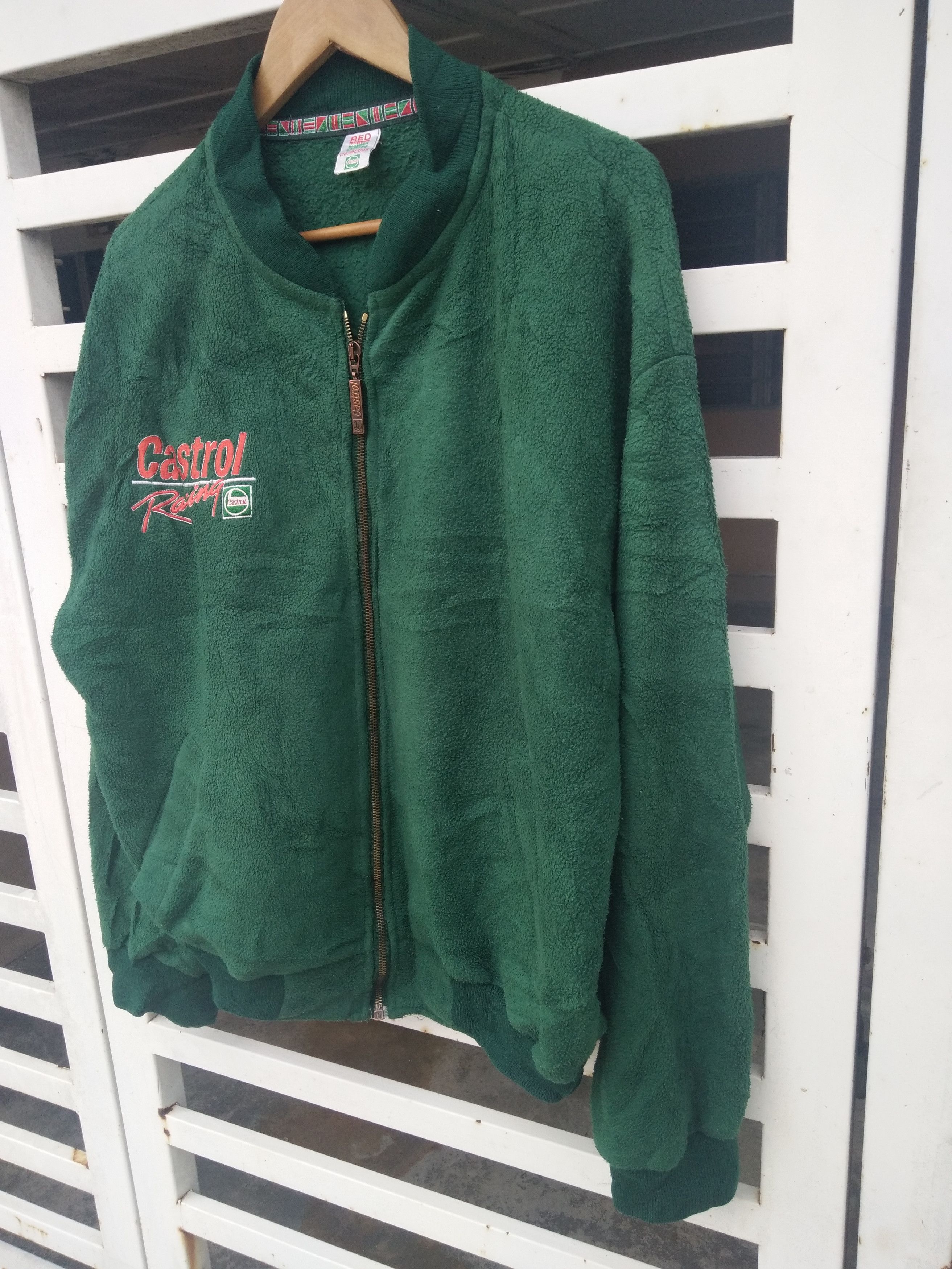 Yamaha Castrol Yamaha Big Logo Fleece Bomber Made in England Size US L / EU 52-54 / 3 - 6 Thumbnail