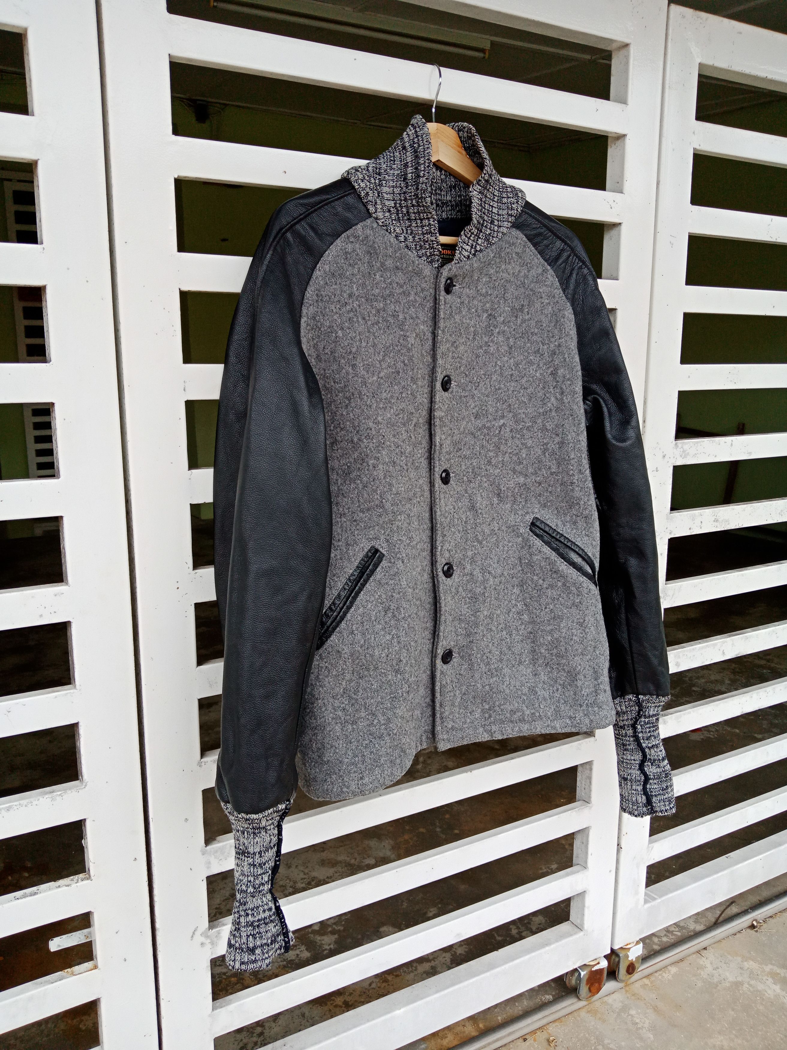 Skookum Skookum Two Tones Michael Jackson Wool Varsity Leather Size US L / EU 52-54 / 3 - 5 Thumbnail