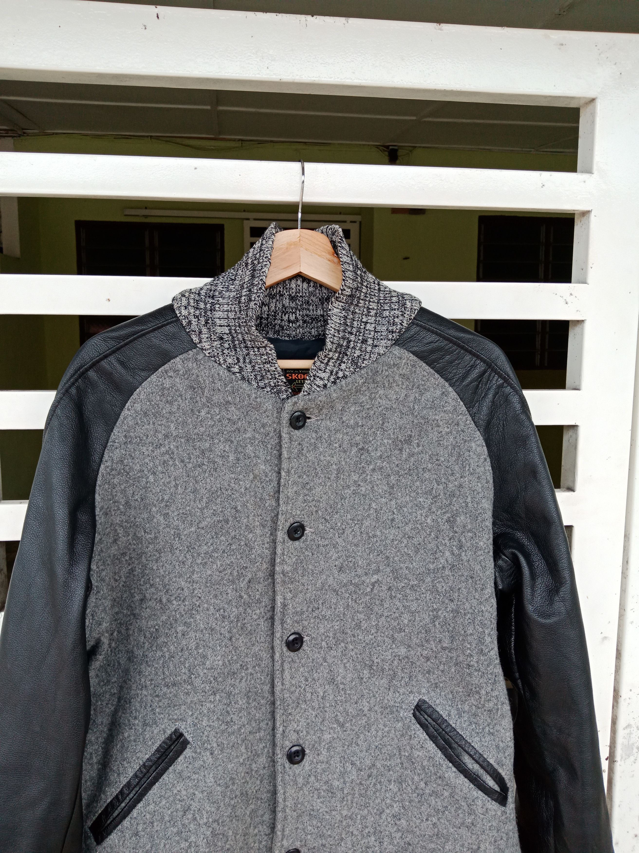 Skookum Skookum Two Tones Michael Jackson Wool Varsity Leather Size US L / EU 52-54 / 3 - 7 Thumbnail
