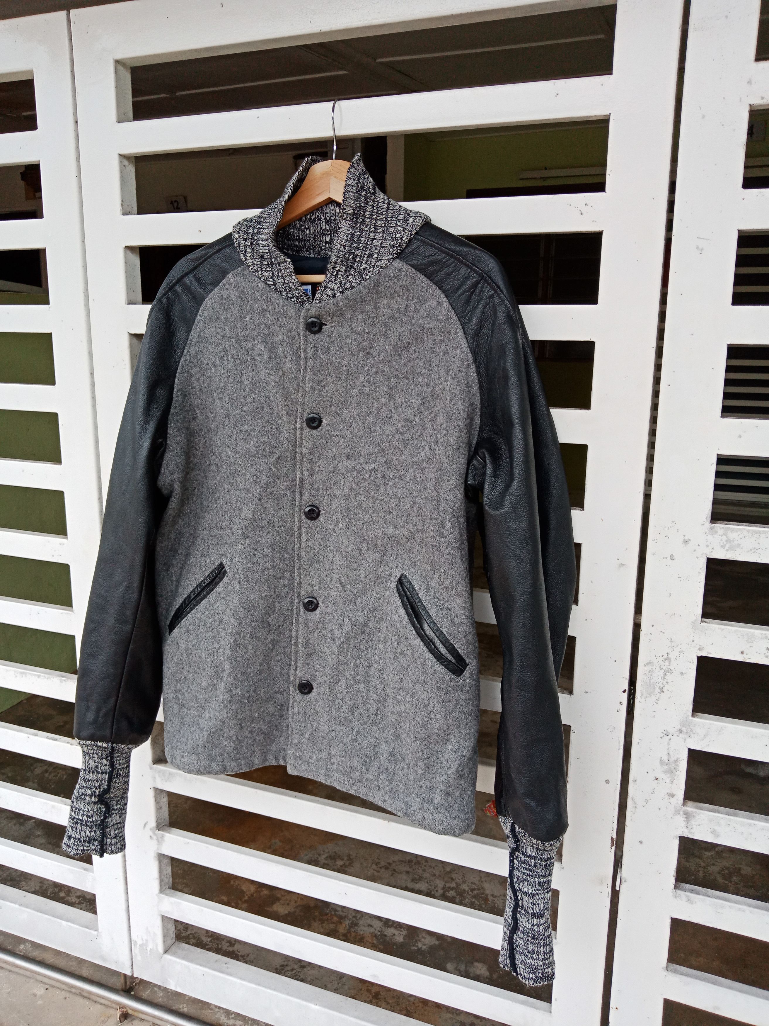 Skookum Skookum Two Tones Michael Jackson Wool Varsity Leather Size US L / EU 52-54 / 3 - 4 Thumbnail