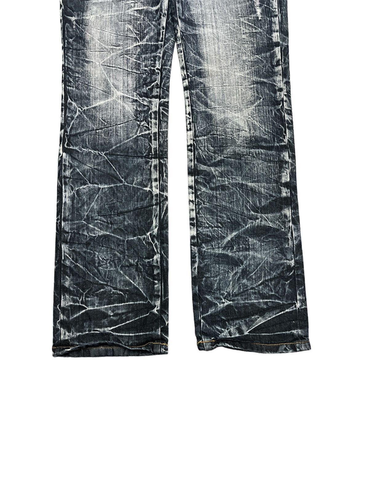 Japanese Brand × Vintage SICK💥 DOUBLE WAIST BLOW BY BLUE DISTRESSED DENIM PANTS Size US 30 / EU 46 - 4 Thumbnail