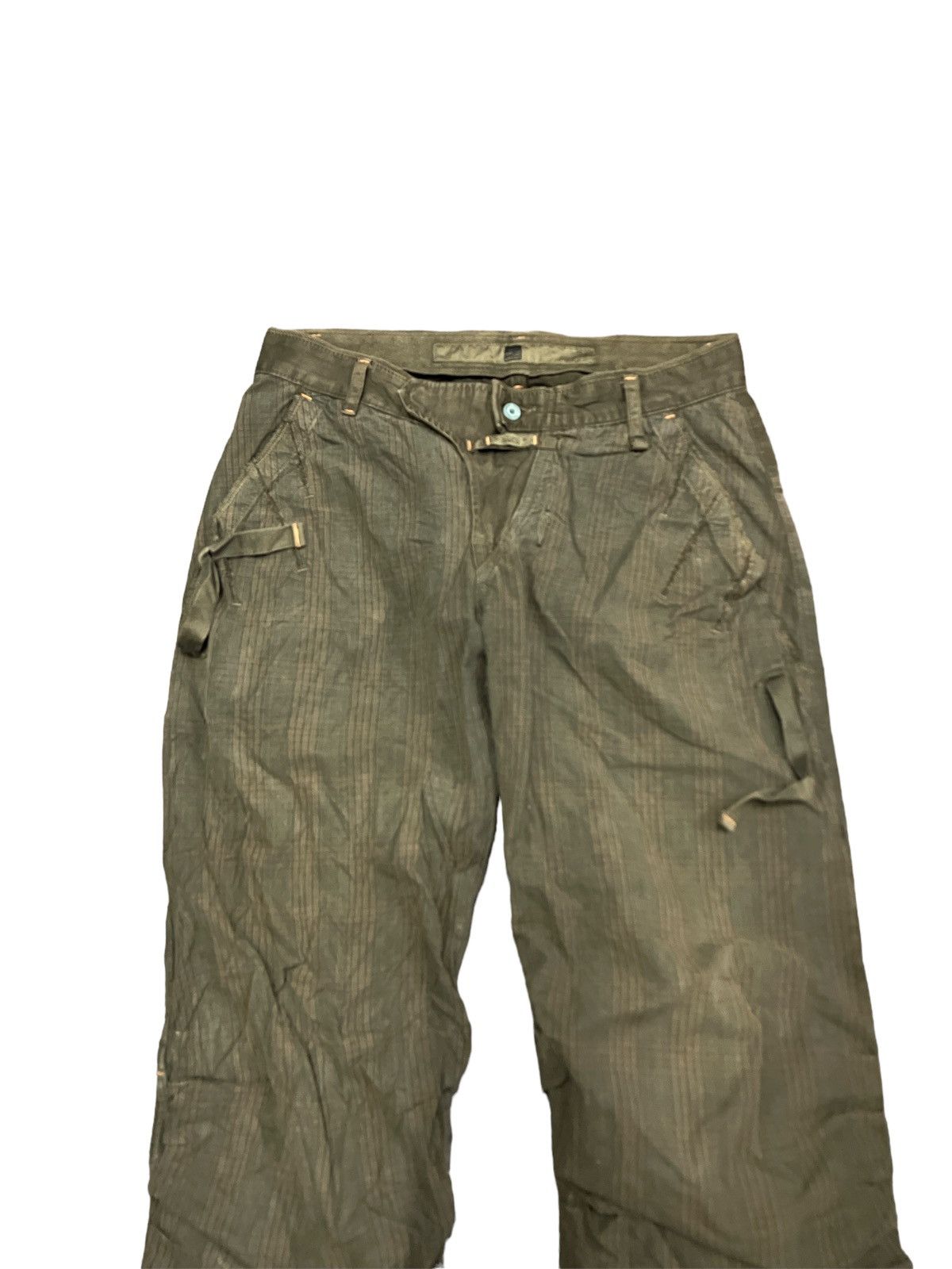 Japanese Brand × Marithe + Francois Girbaud GREEN COTTON PANT MFG Size US 29 - 2 Thumbnail