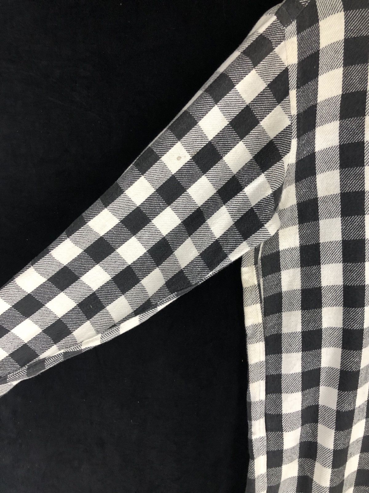 GOODENOUGH × Good Enough × Hiroshi Fujiwara 90s GOODENOUGH Flannel Shirt Half Button Pullover vtg cw21 Size US M / EU 48-50 / 2 - 6 Thumbnail