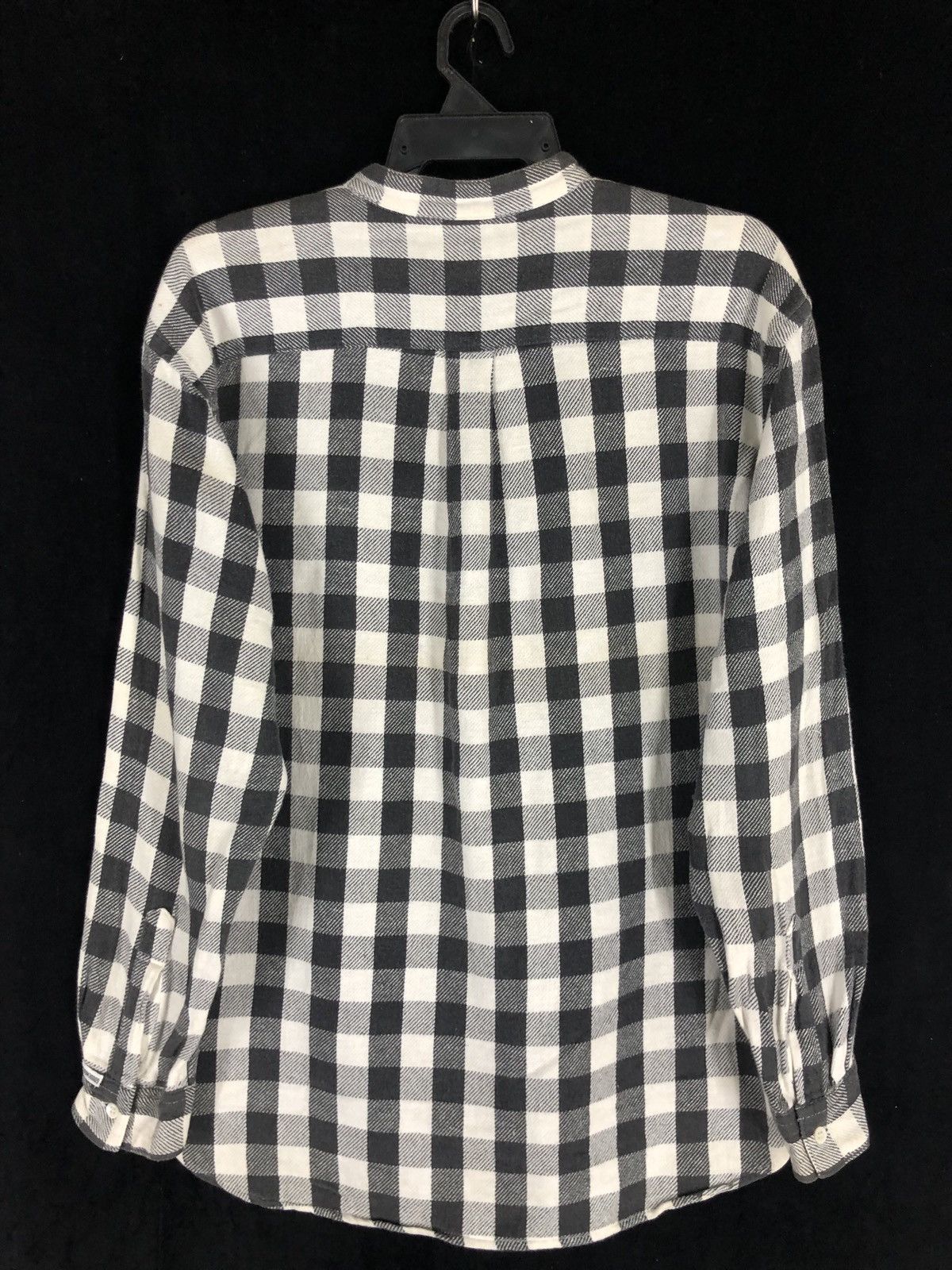 GOODENOUGH × Good Enough × Hiroshi Fujiwara 90s GOODENOUGH Flannel Shirt Half Button Pullover vtg cw21 Size US M / EU 48-50 / 2 - 2 Thumbnail