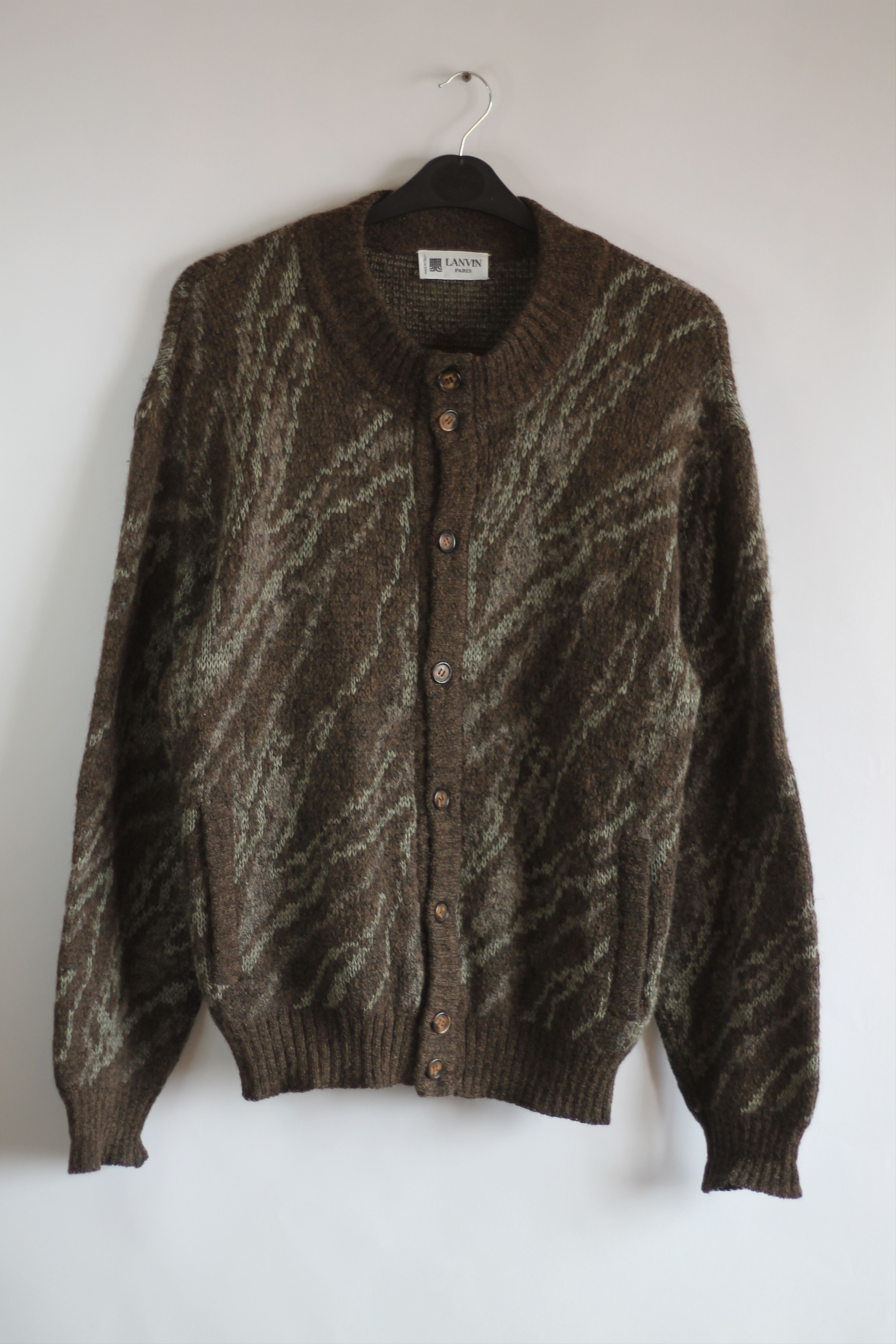 Lanvin vintage japanese wool Lanvin knit button cardigane y2k Size US L / EU 52-54 / 3 - 1 Thumbnail