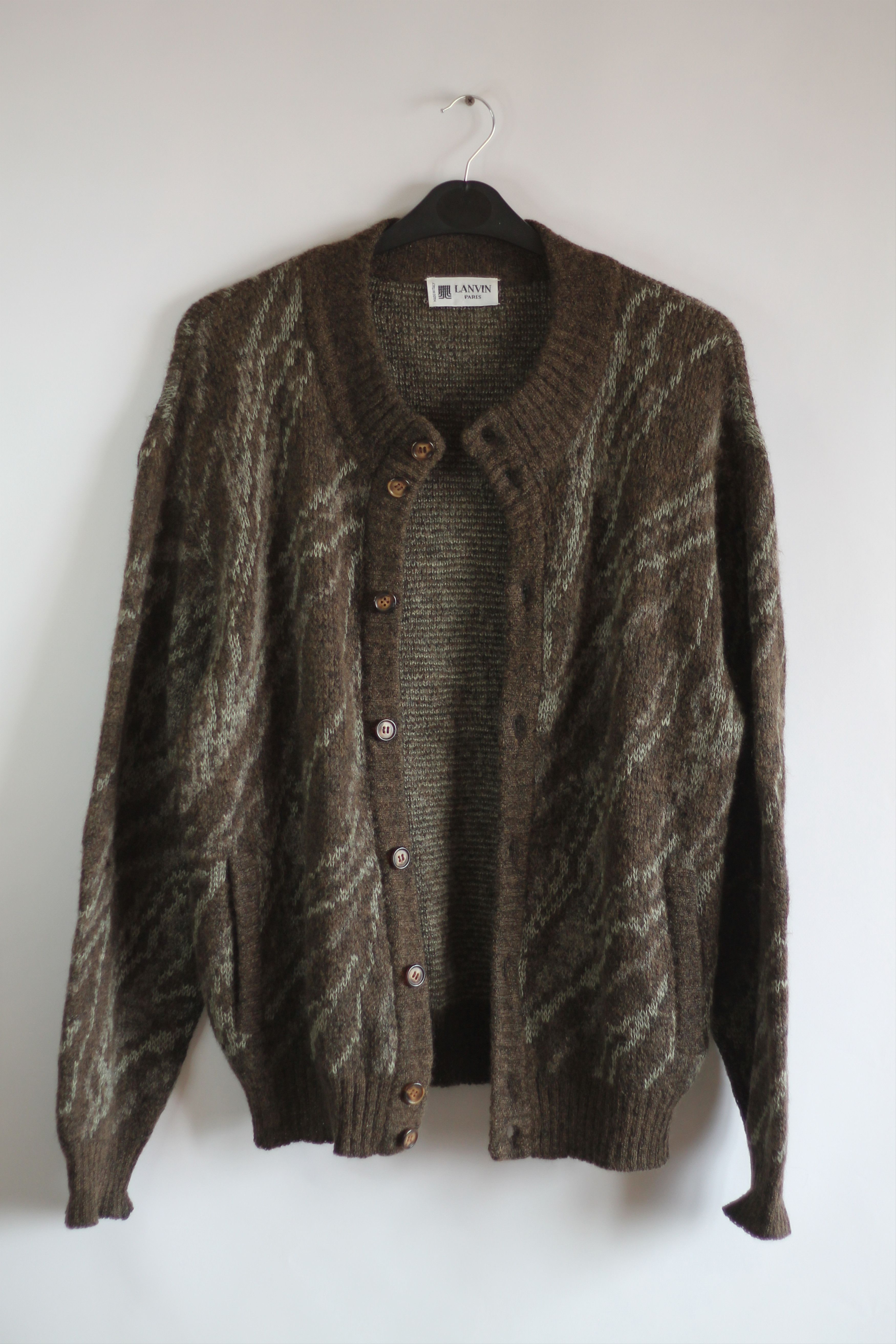 Lanvin vintage japanese wool Lanvin knit button cardigane y2k Size US L / EU 52-54 / 3 - 2 Thumbnail