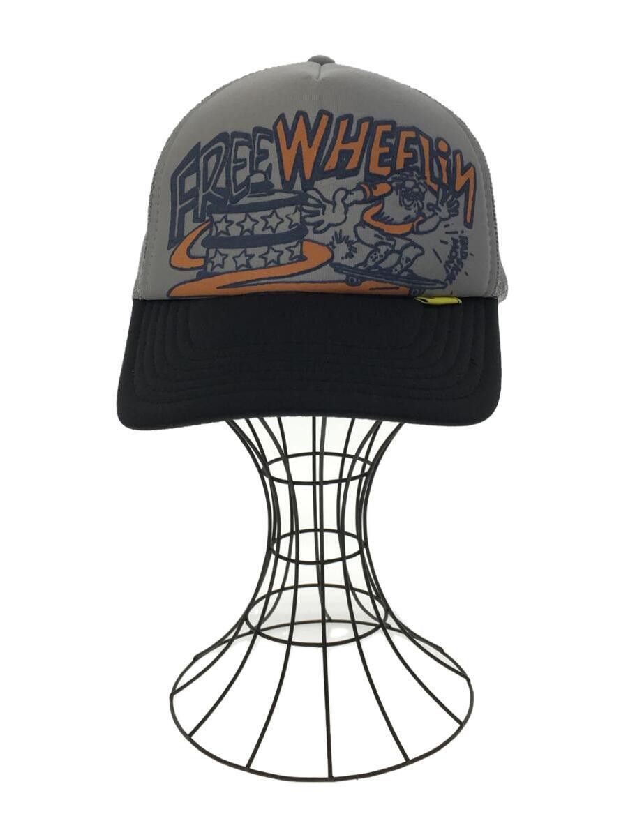 image of Kapital x Kapital Kountry "free Wheelin" Mesh Trucker Cap in Grey, Men's