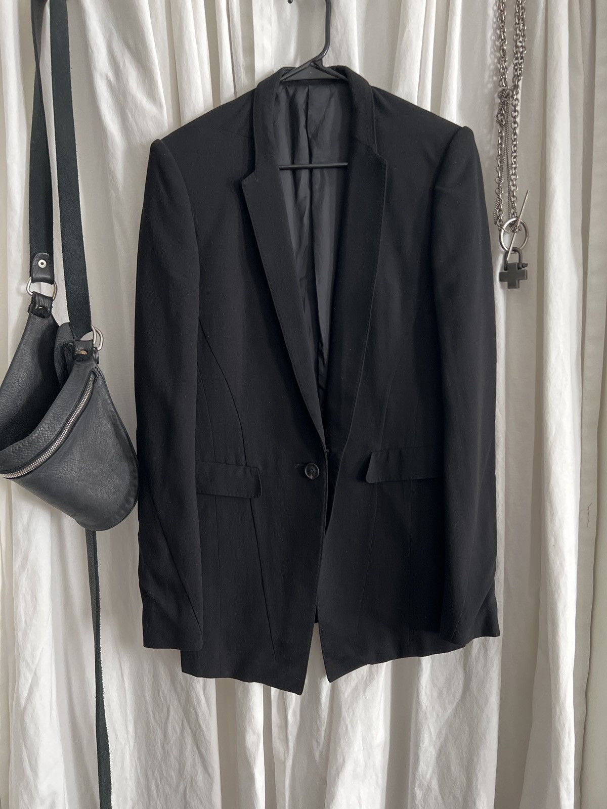 Julius Julius black long blazer 46 48 Size 48R - 2 Thumbnail