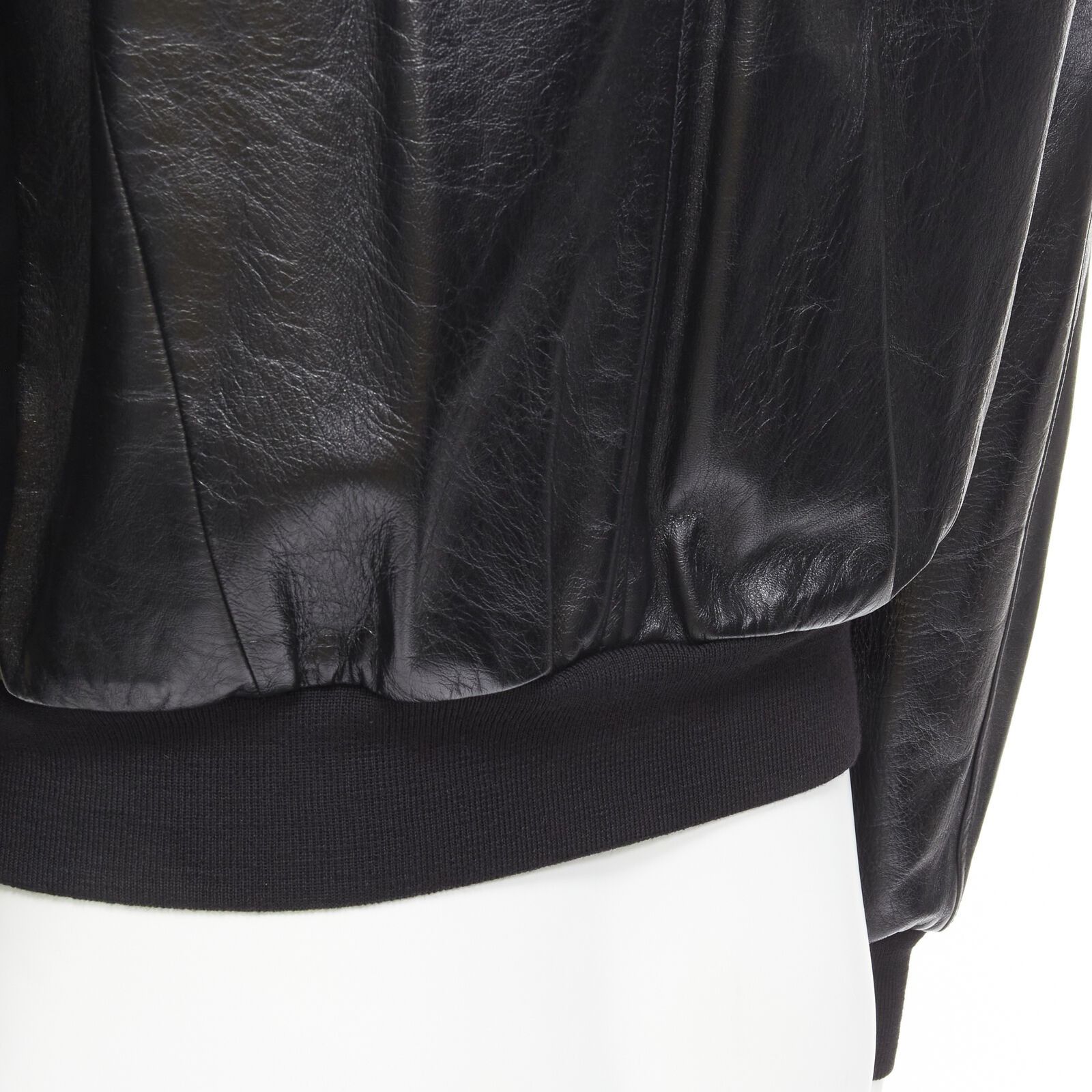 Celine CELINE Hedi Slimane 2019 Runway black lambskin buckle jacket Size US L / EU 52-54 / 3 - 10 Thumbnail