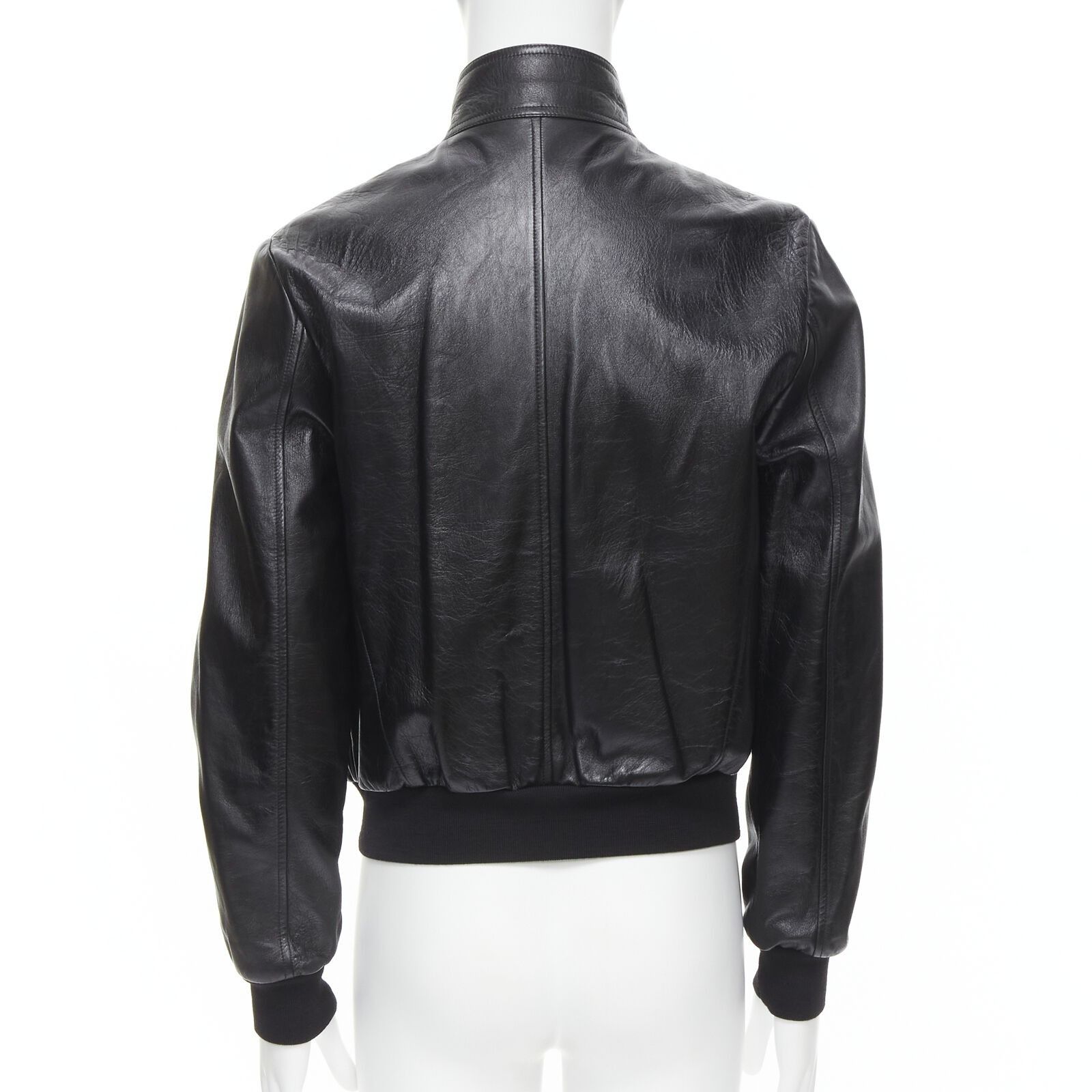 Celine CELINE Hedi Slimane 2019 Runway black lambskin buckle jacket Size US L / EU 52-54 / 3 - 6 Thumbnail