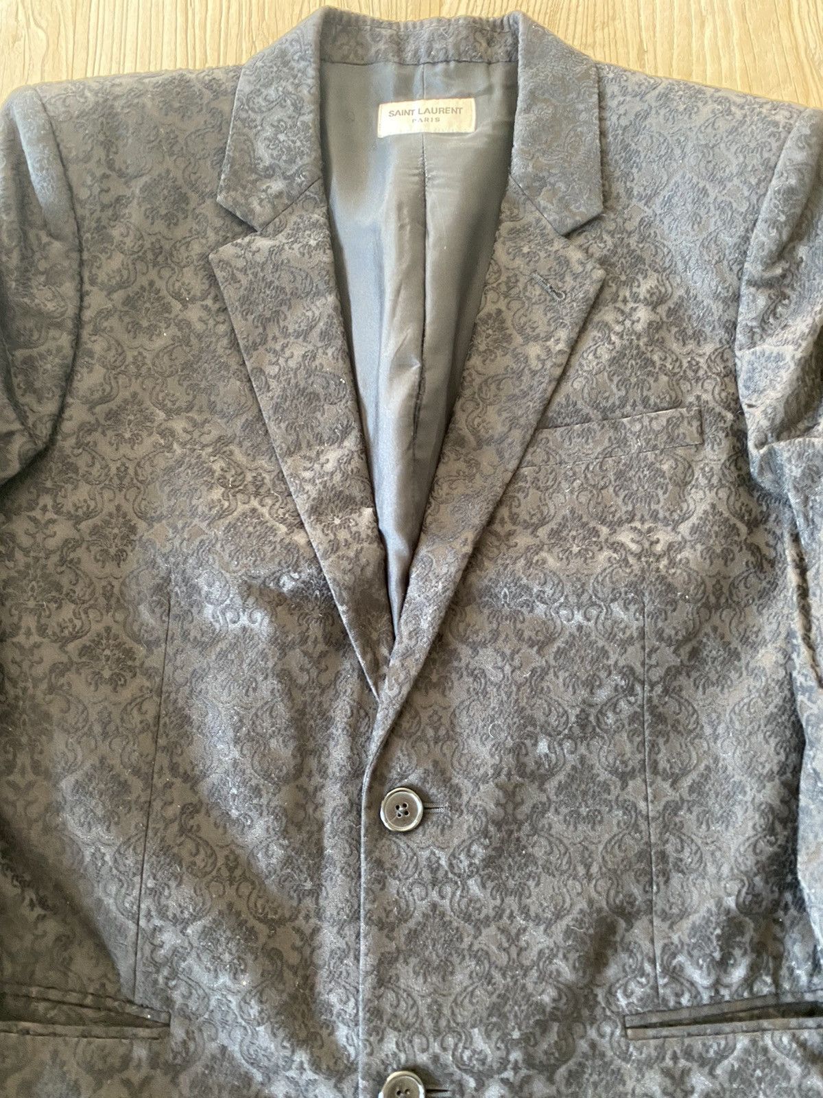 Hedi Slimane × Saint Laurent Paris SS15 Baroque Blazer Size 48R - 3 Thumbnail
