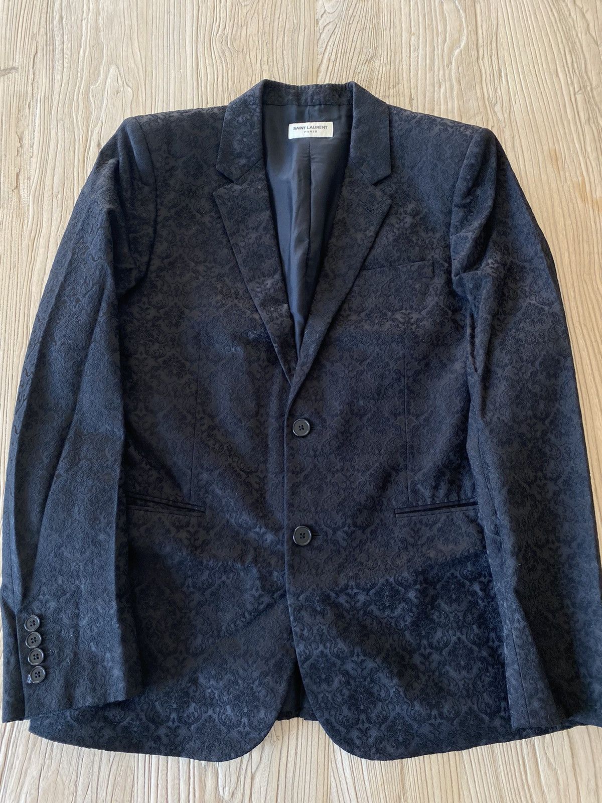 Hedi Slimane × Saint Laurent Paris SS15 Baroque Blazer Size 48R - 2 Thumbnail