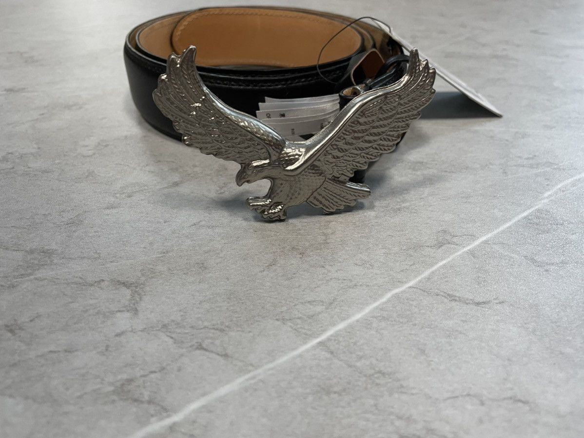 Off-White 🦅 eagle leather belt Size 32 - 2 Thumbnail