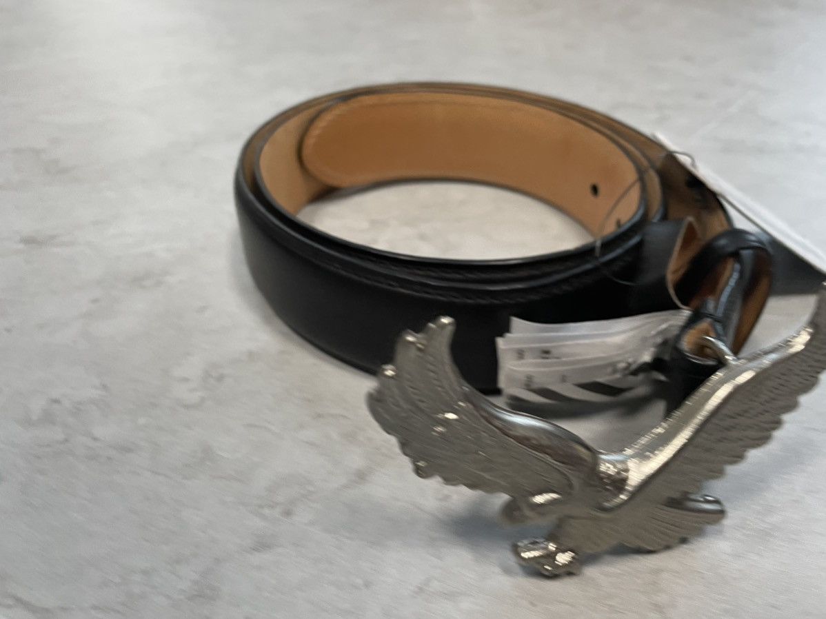 Off-White 🦅 eagle leather belt Size 32 - 4 Thumbnail