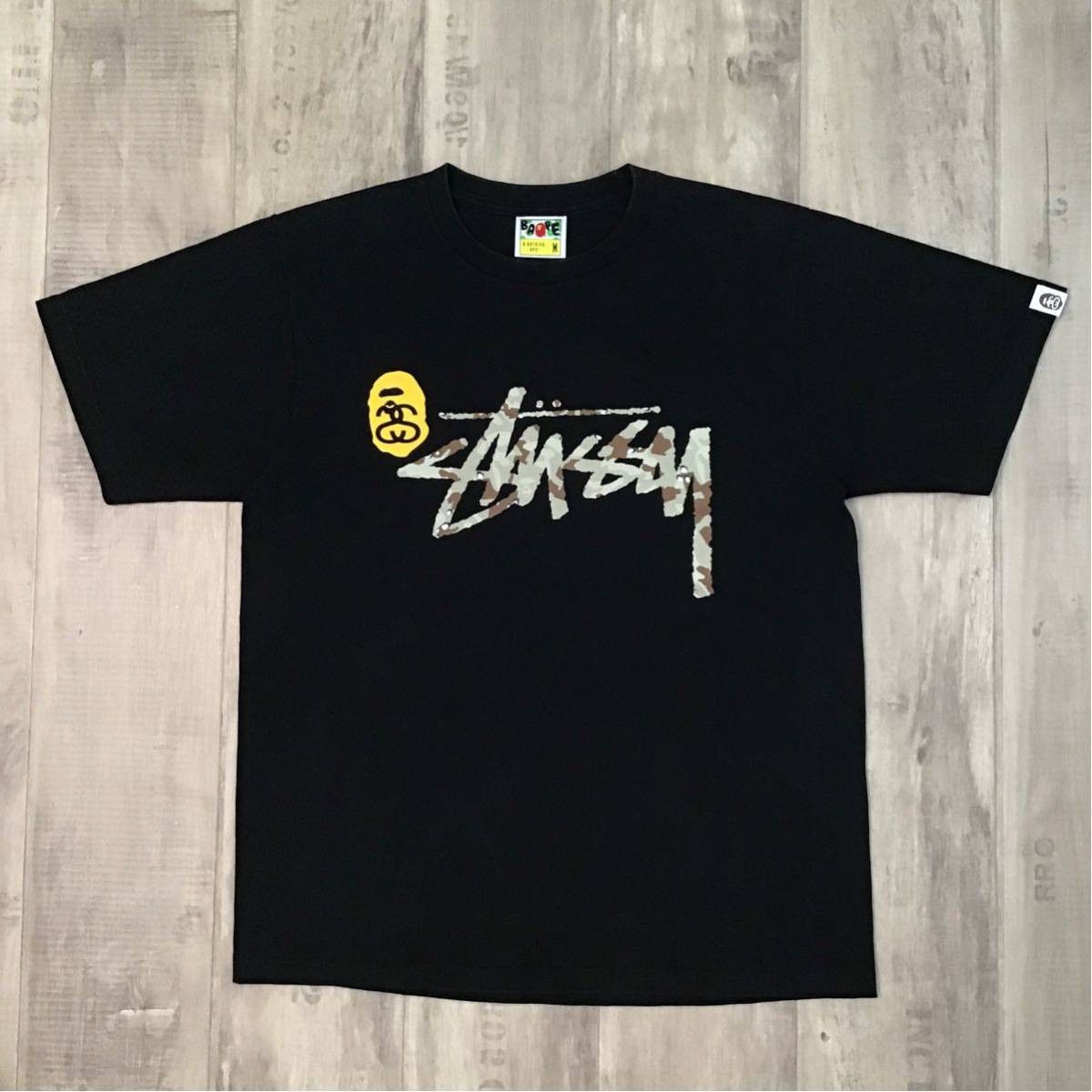 Bape × Stussy BAPE × stussy ILL COLLABORATION Shark T-shirt Black 