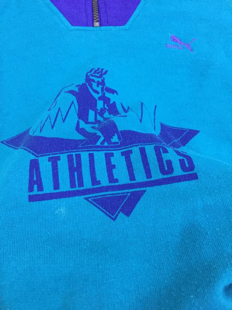 Puma Vintage Puma Athletics 90s Mock Neck Zip Sweatshirt Size US M / EU 48-50 / 2 - 5 Thumbnail