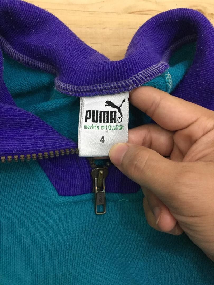 Puma Vintage Puma Athletics 90s Mock Neck Zip Sweatshirt Size US M / EU 48-50 / 2 - 7 Thumbnail